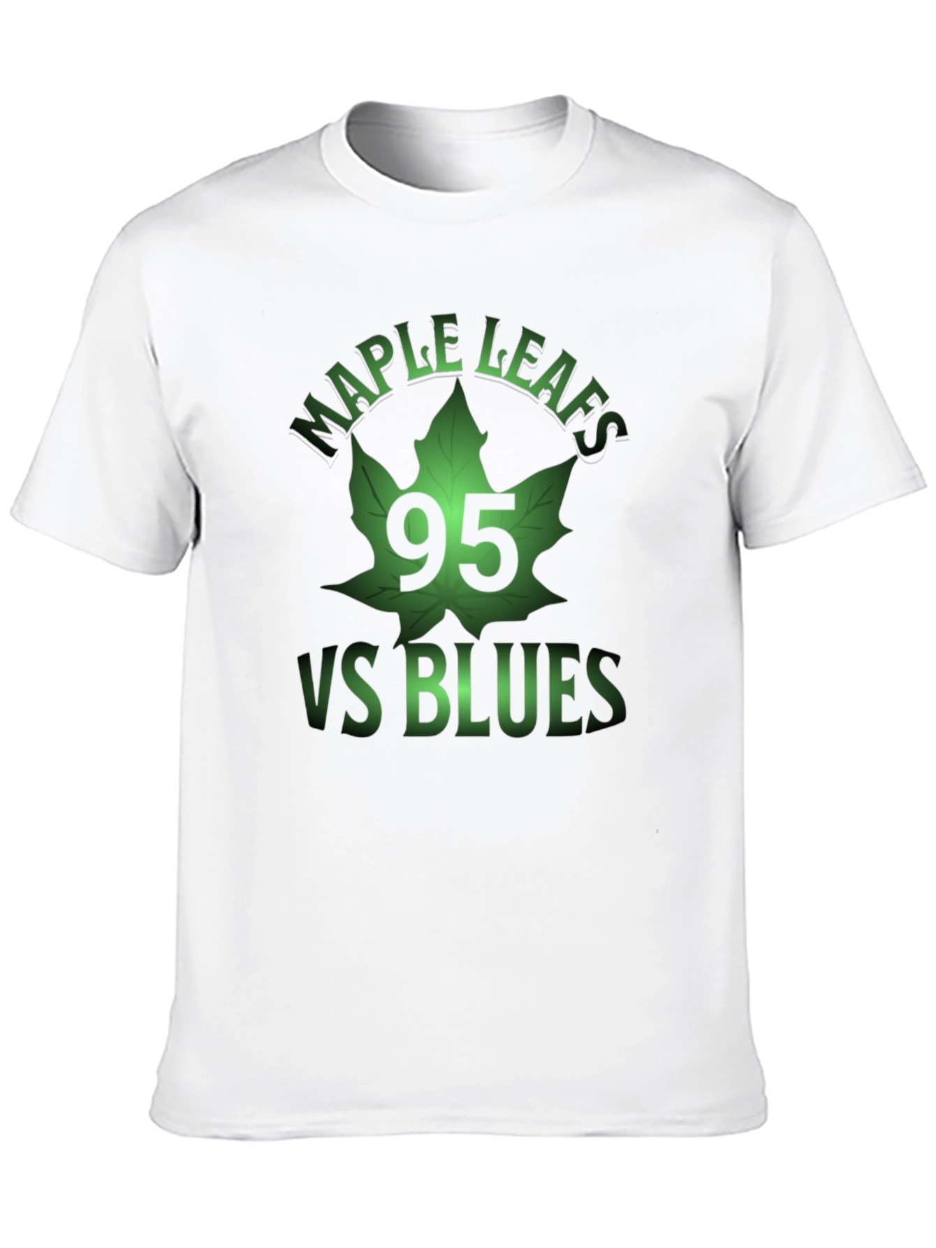 Maple Leafs VS Blues Black Graphic T-Shirt