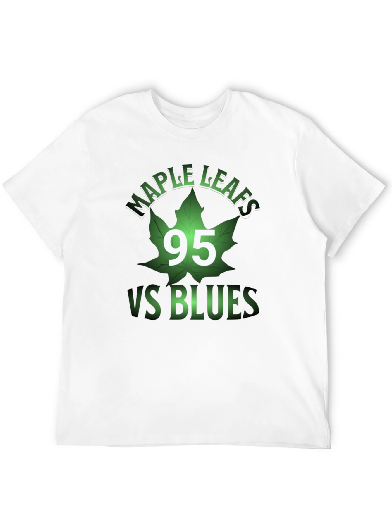 Maple Leafs VS Blues Black Graphic T-Shirt