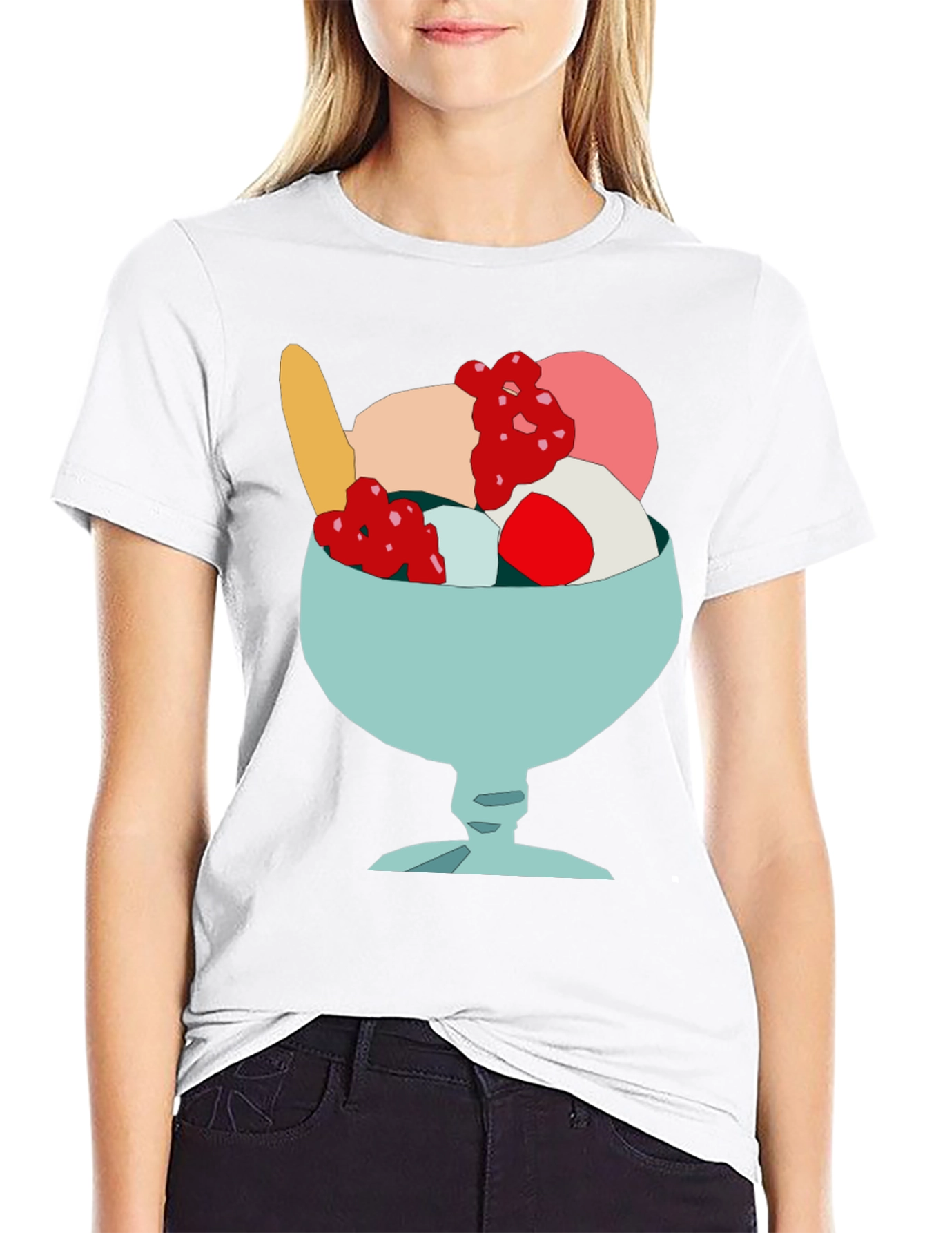Ice Cream Sundae T-Shirt - Fun Foodie Tee