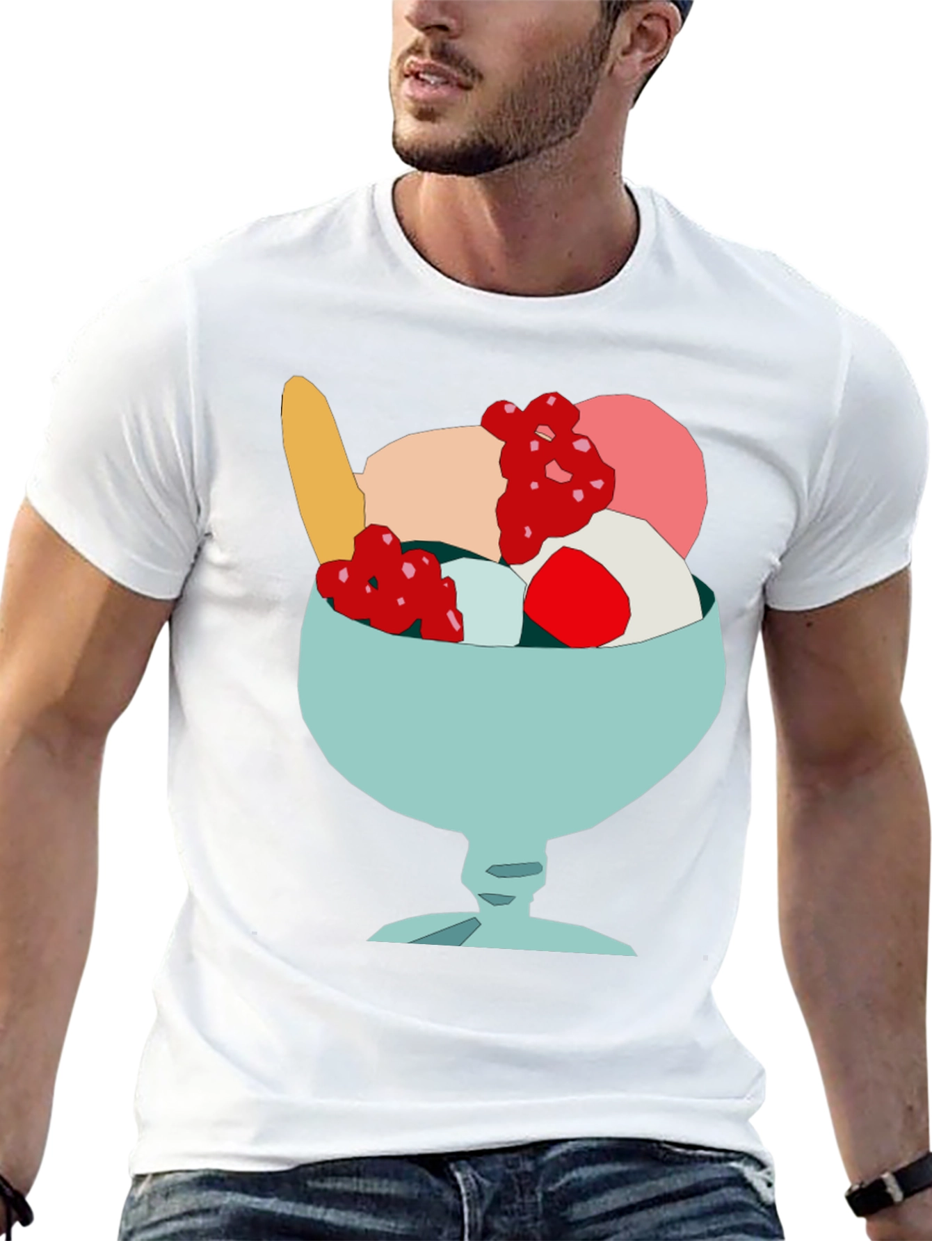 Ice Cream Sundae T-Shirt - Fun Foodie Tee