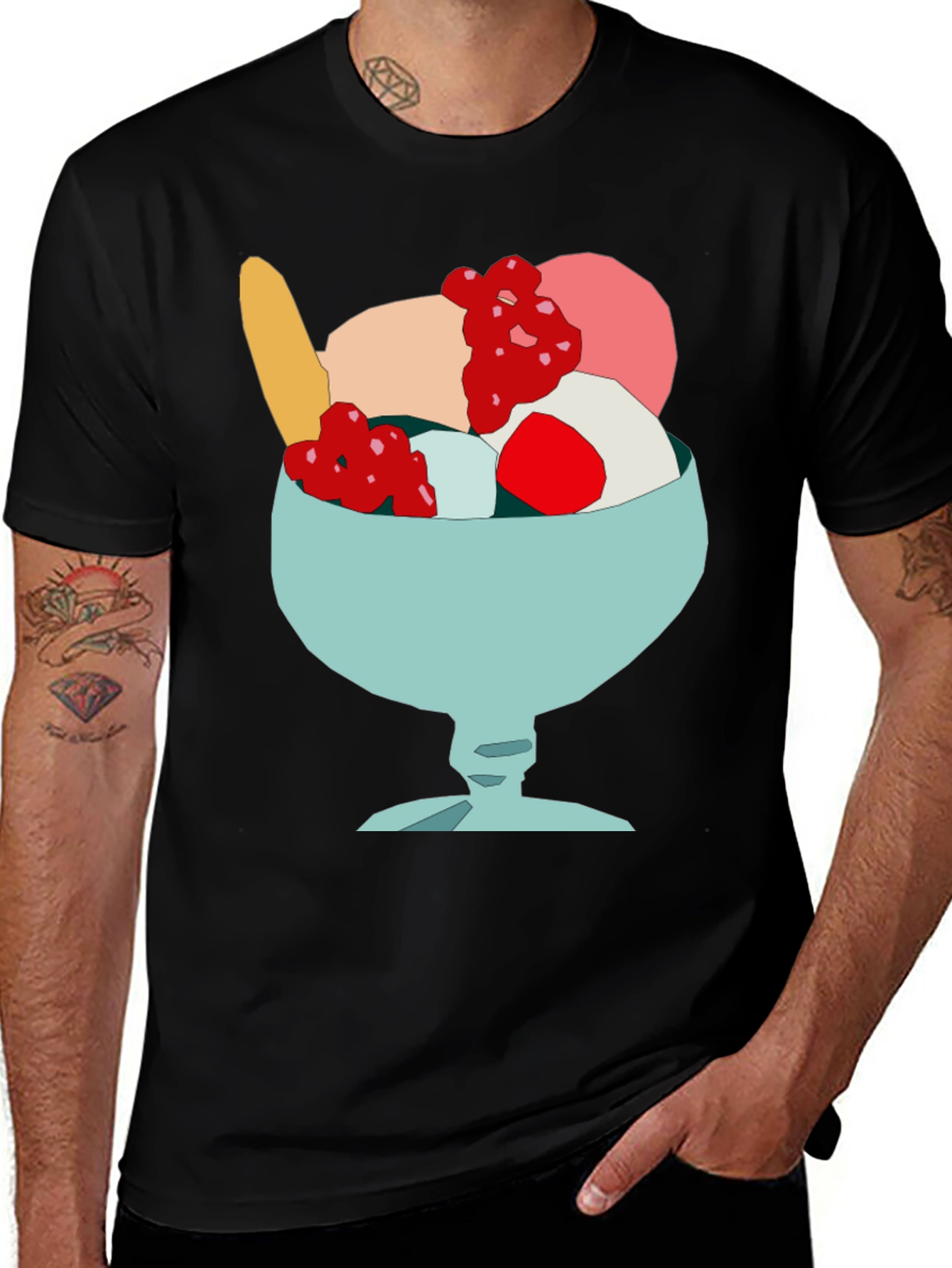 Ice Cream Sundae T-Shirt - Fun Foodie Tee