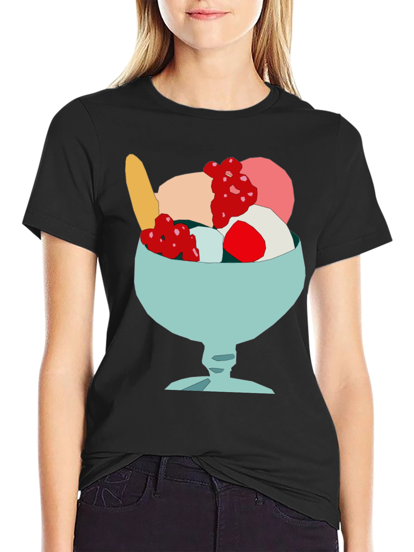 Ice Cream Sundae T-Shirt - Fun Foodie Tee