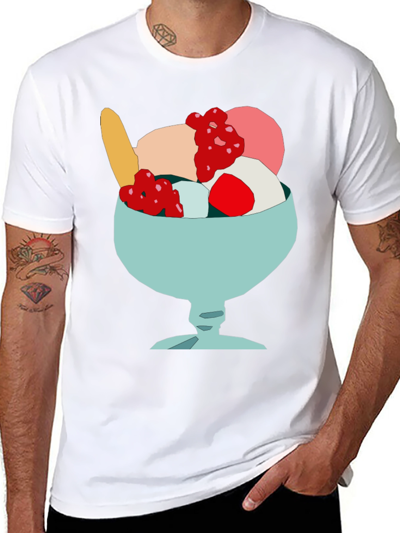 Ice Cream Sundae T-Shirt - Fun Foodie Tee