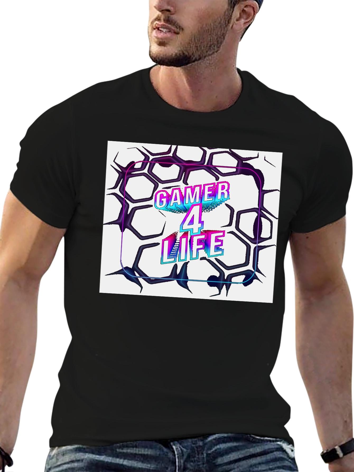 Gamer 4 Life Black T-Shirt