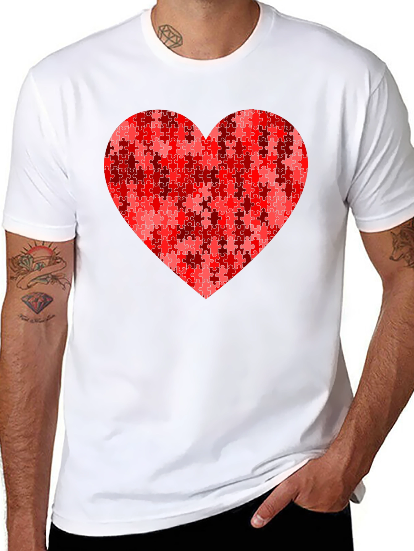 Puzzle Heart Tee - Loves Perfect Fit