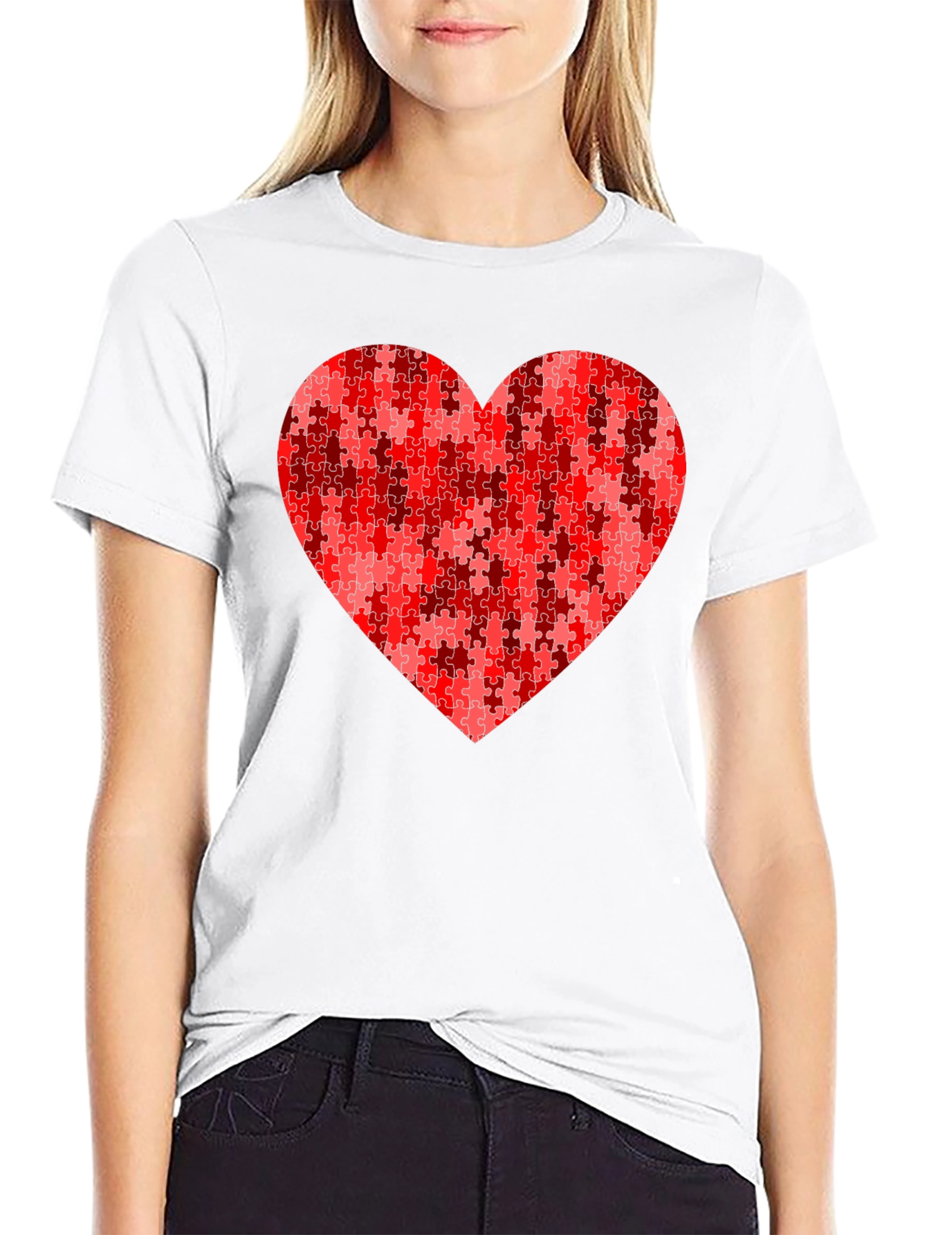 Puzzle Heart Tee - Loves Perfect Fit