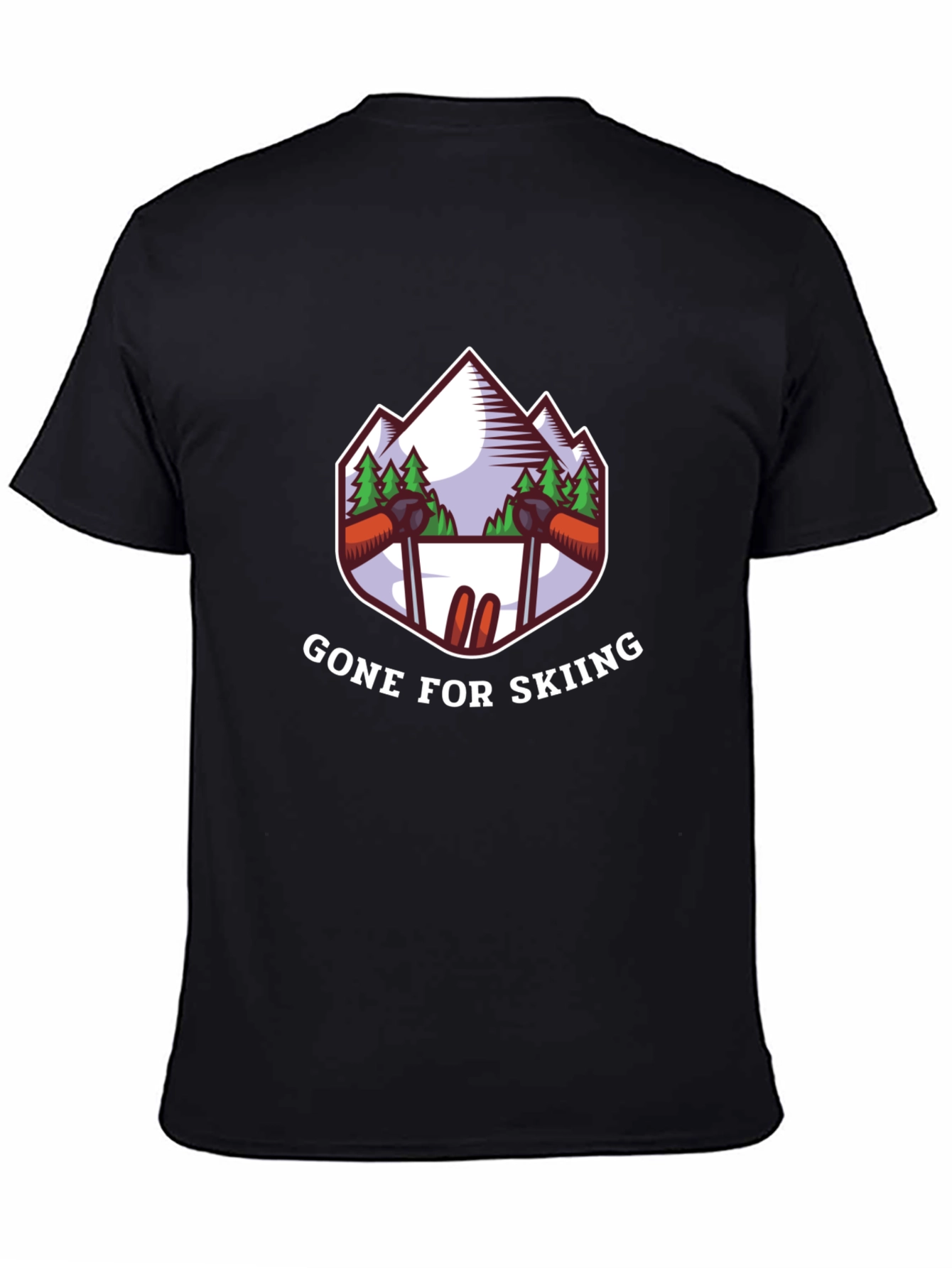 Gone Skiing Graphic Tee