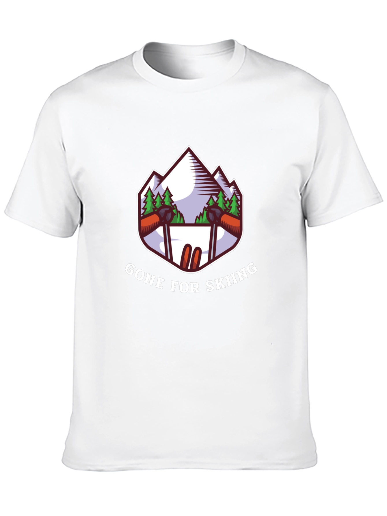 Gone Skiing Graphic Tee