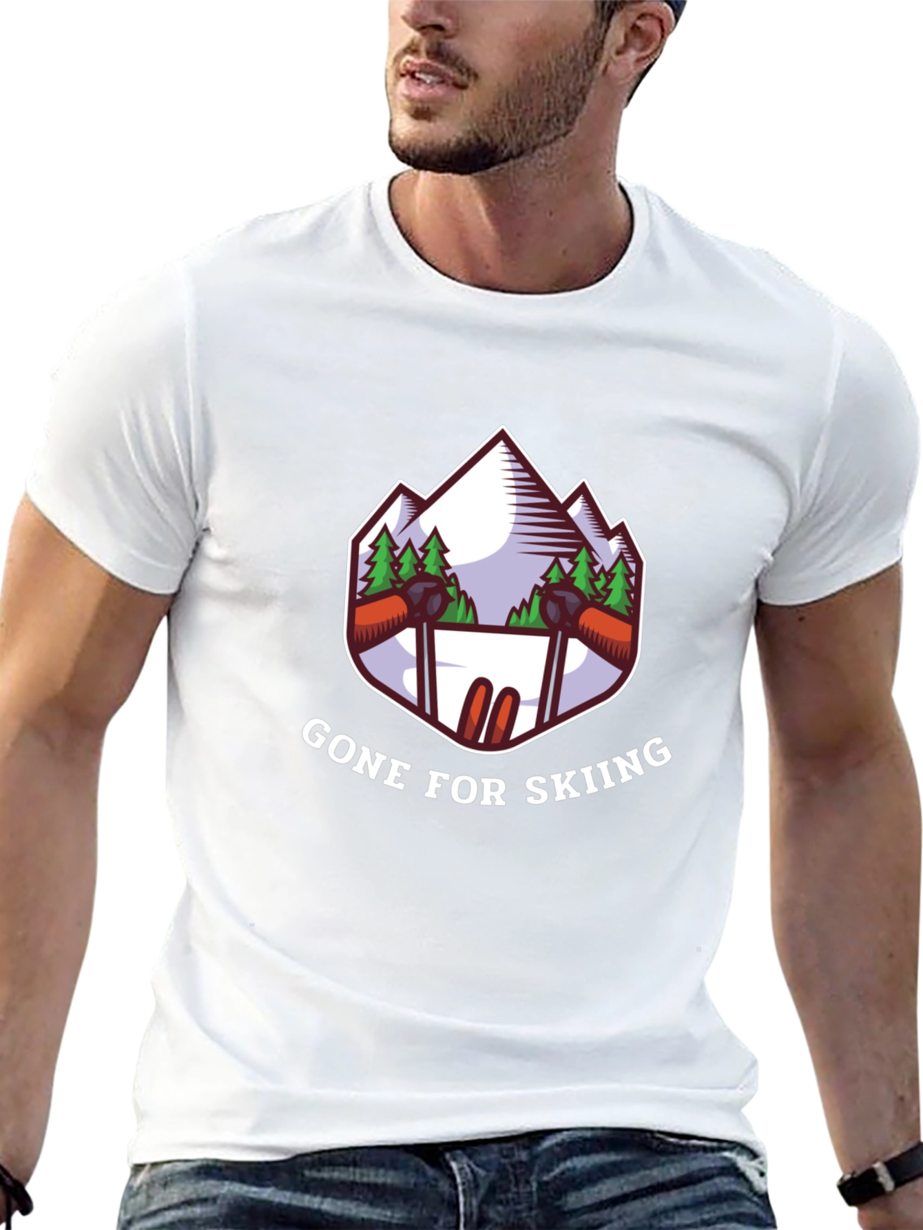 Gone Skiing Graphic Tee