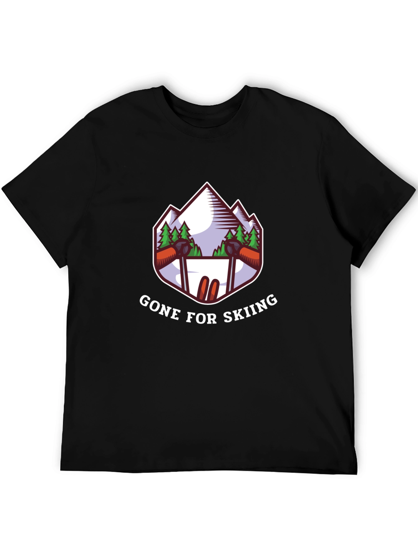 Gone Skiing Graphic Tee