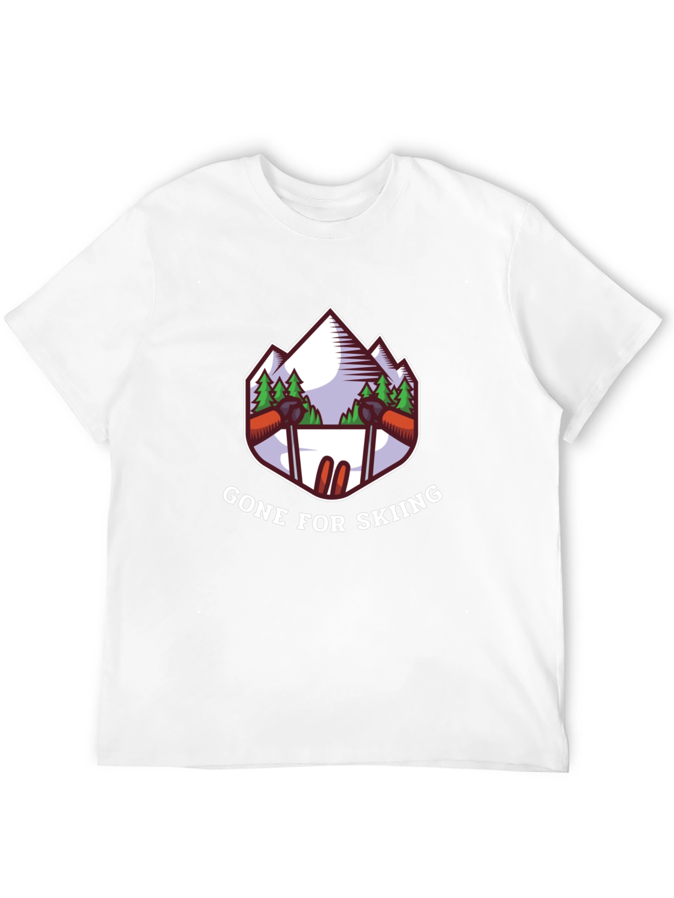 Gone Skiing Graphic Tee