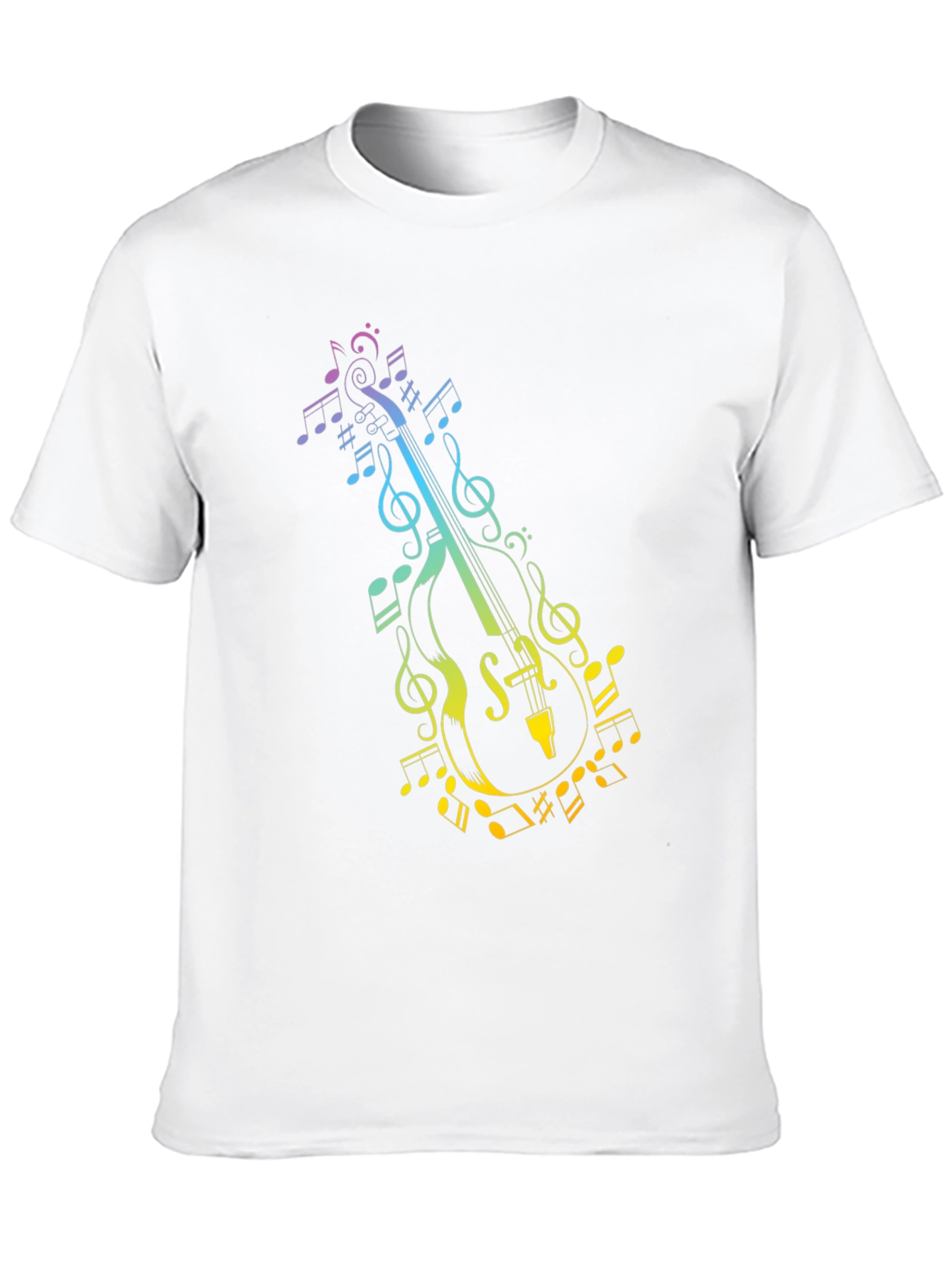 Musical Cello Graphic Tee - Black