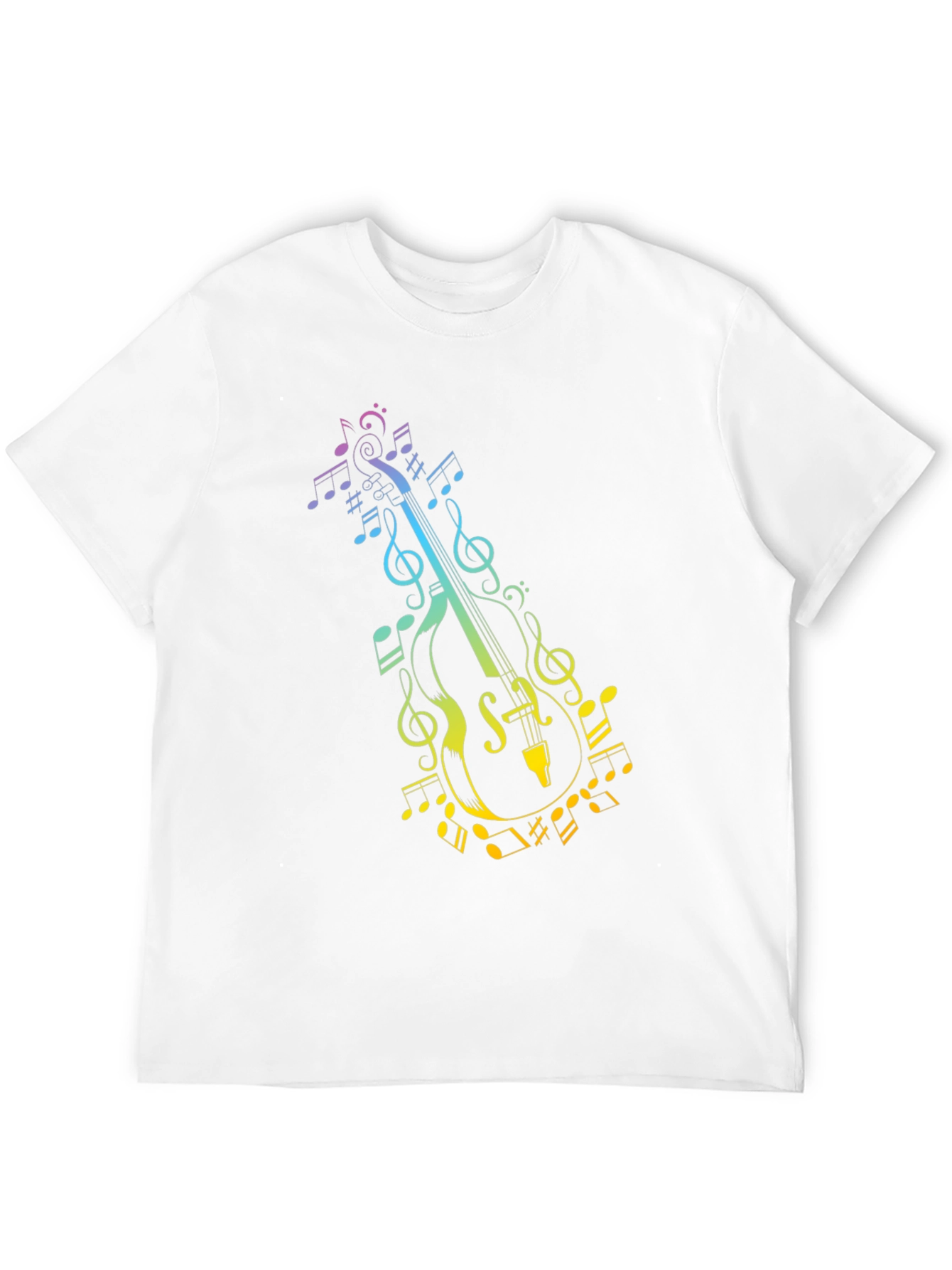 Musical Cello Graphic Tee - Black