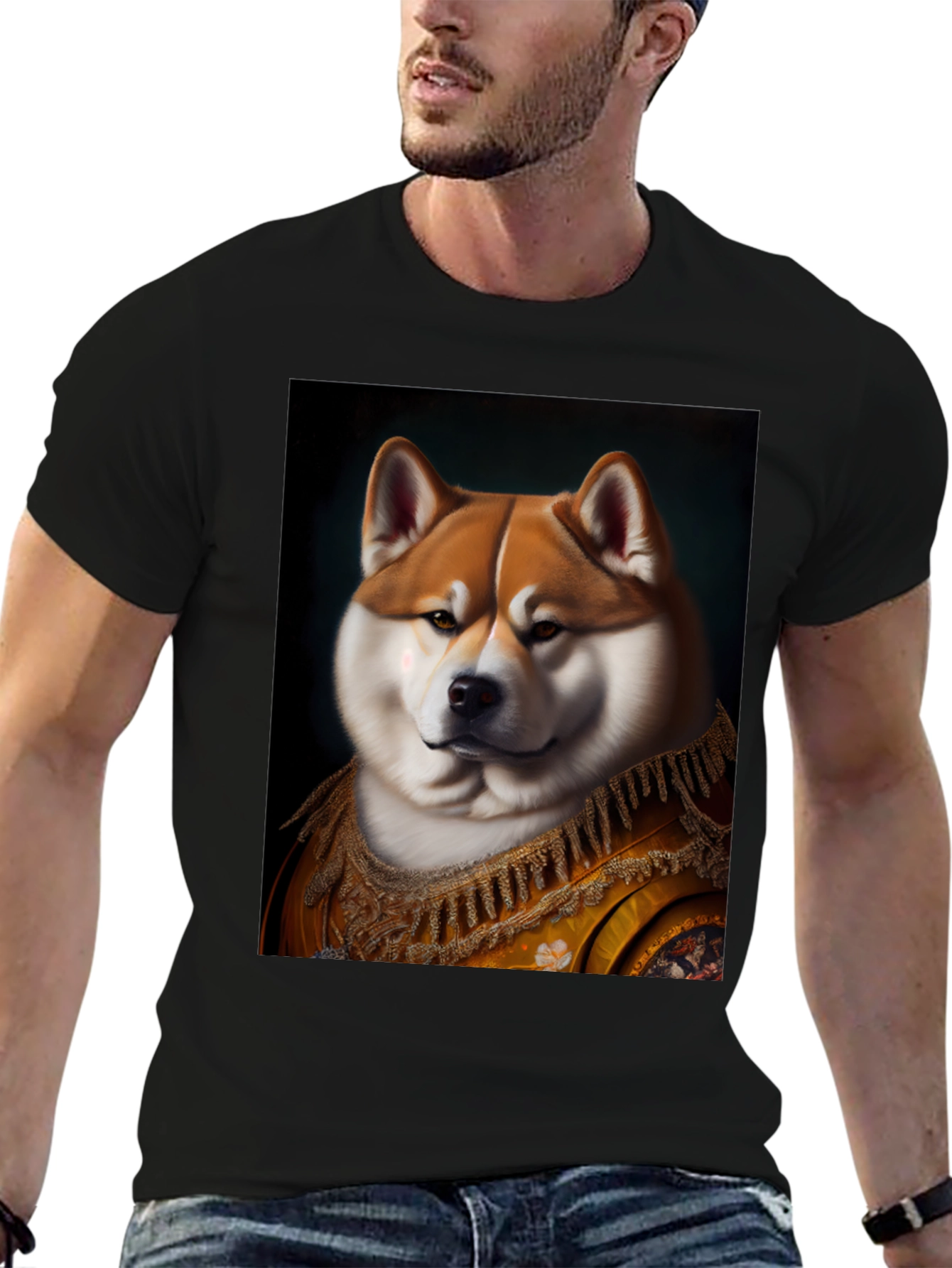 Regal Shiba Inu Portrait T-Shirt