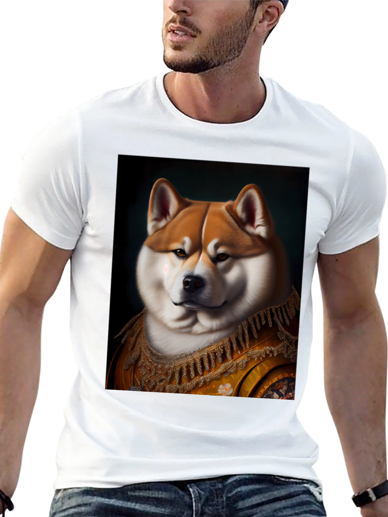Regal Shiba Inu Portrait T-Shirt