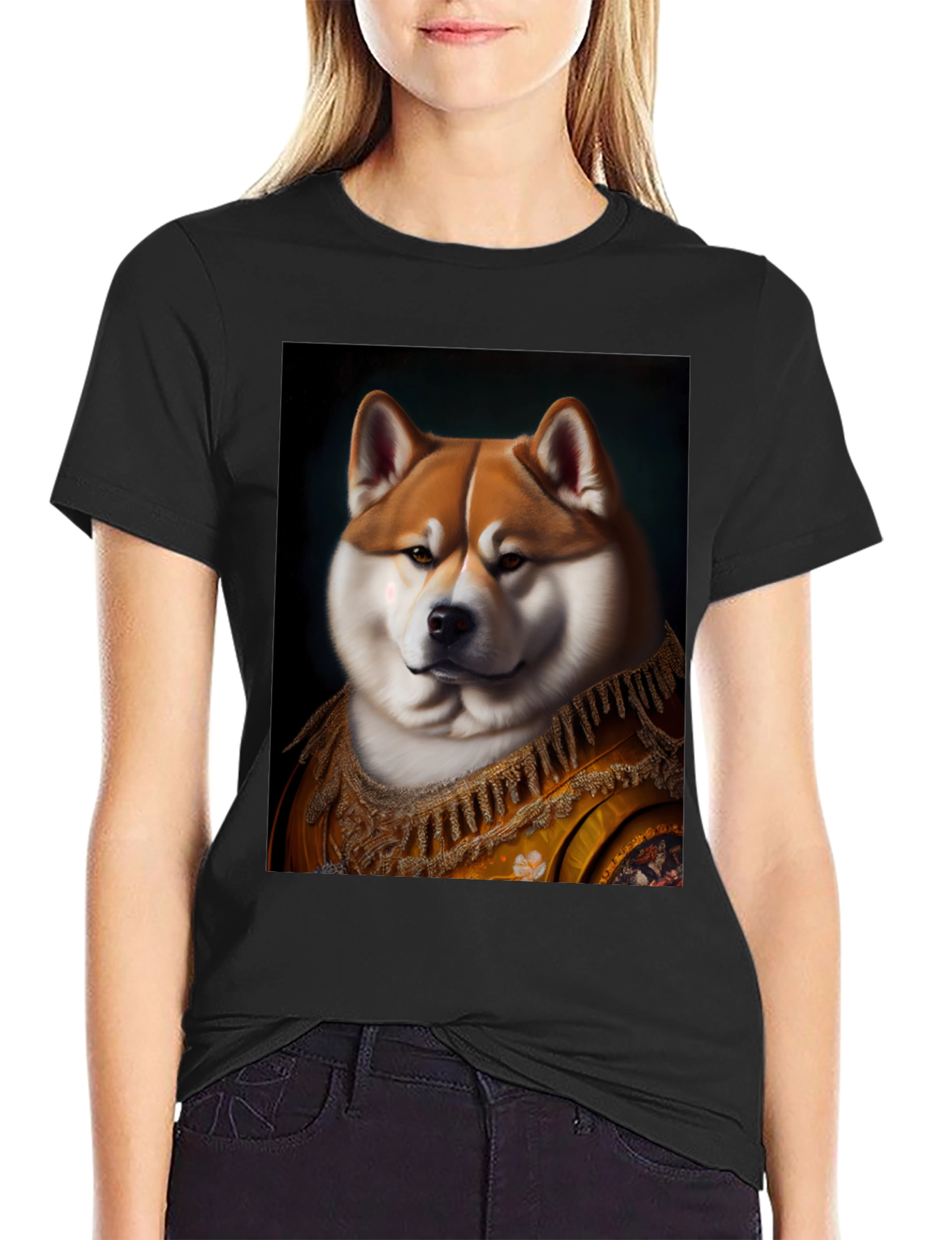 Regal Shiba Inu Portrait T-Shirt
