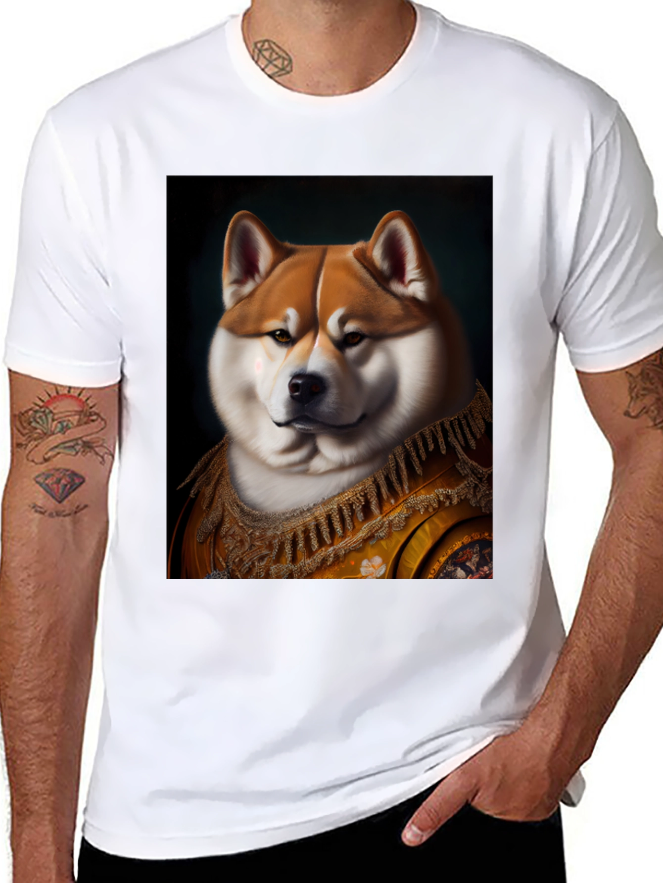 Regal Shiba Inu Portrait T-Shirt