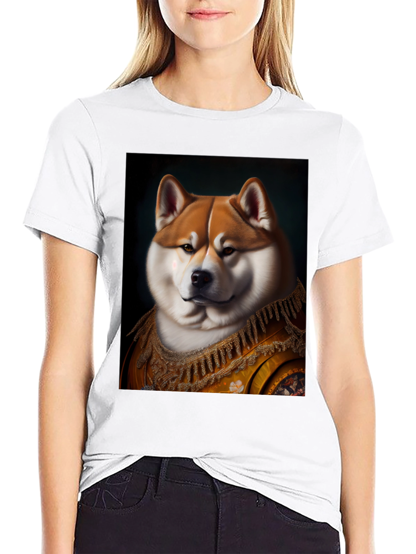Regal Shiba Inu Portrait T-Shirt
