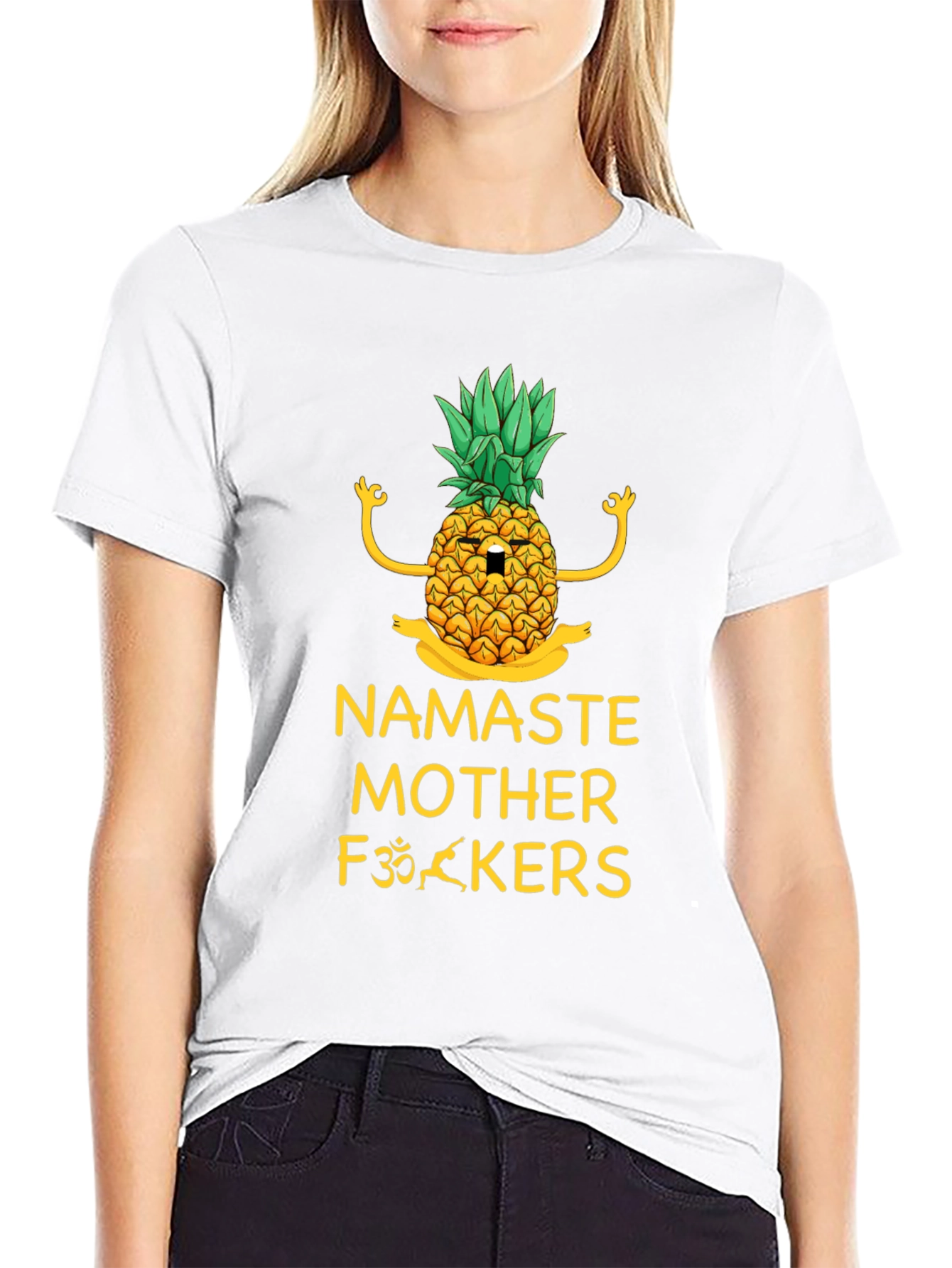 Namaste Pineapple Graphic Tee