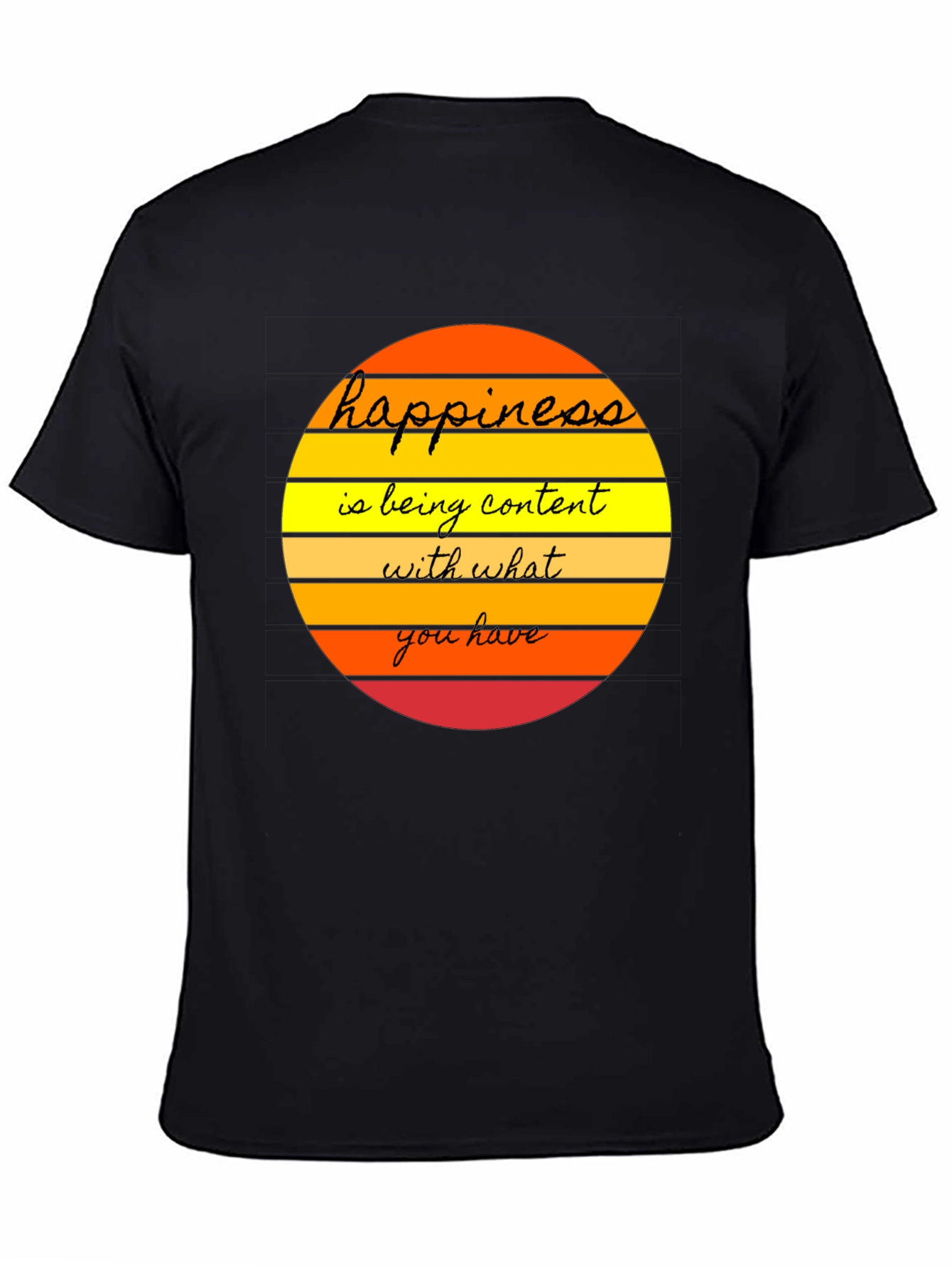 Happiness Content T-Shirt - Mens Graphic Tee