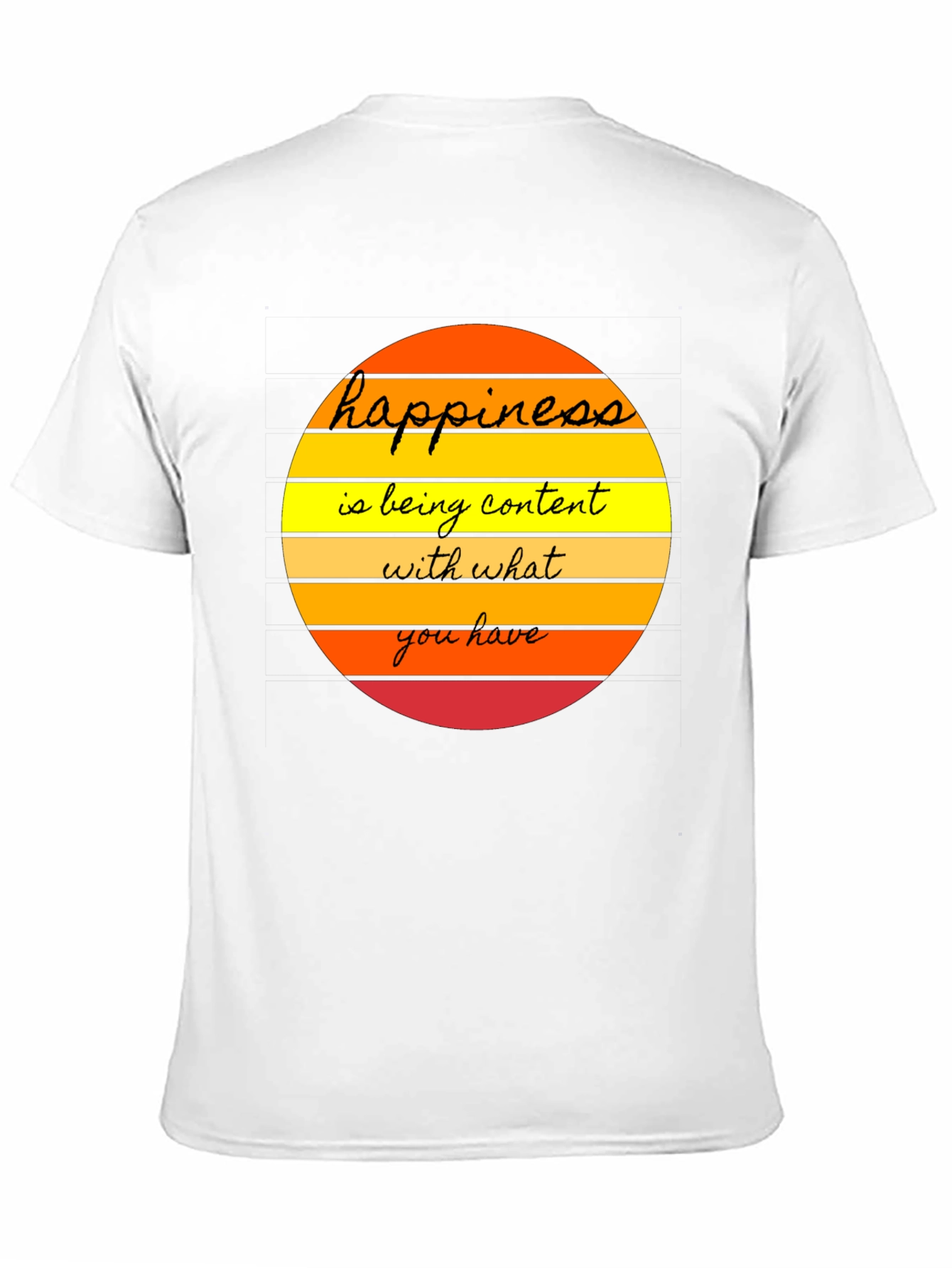 Happiness Content T-Shirt - Mens Graphic Tee