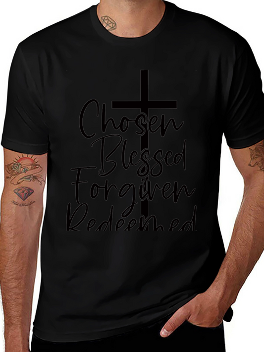 Chosen Blessed Forgiven Redeemed Graphic Tee
