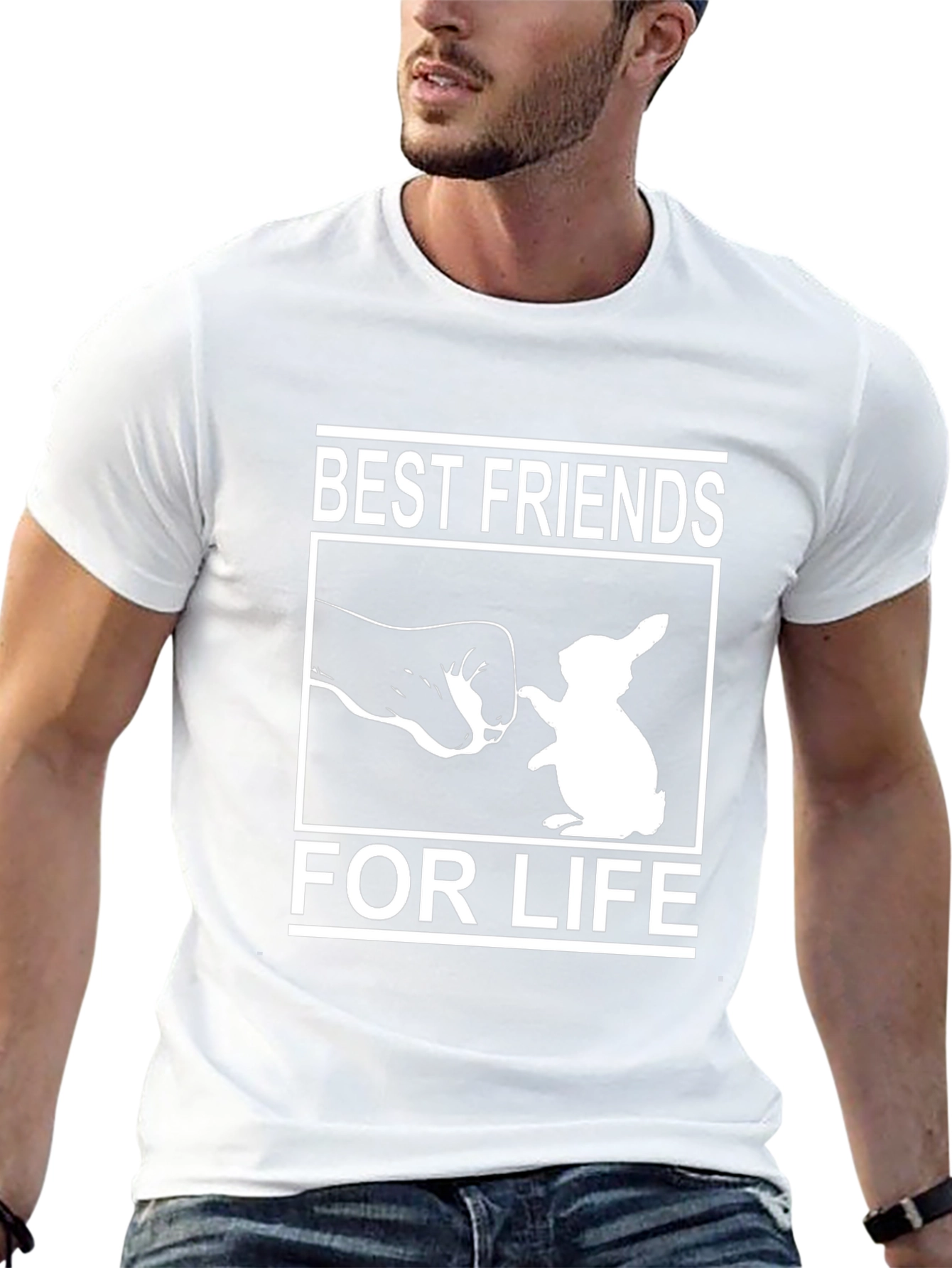 Best Friends For Life T-Shirt - Rabbit Design