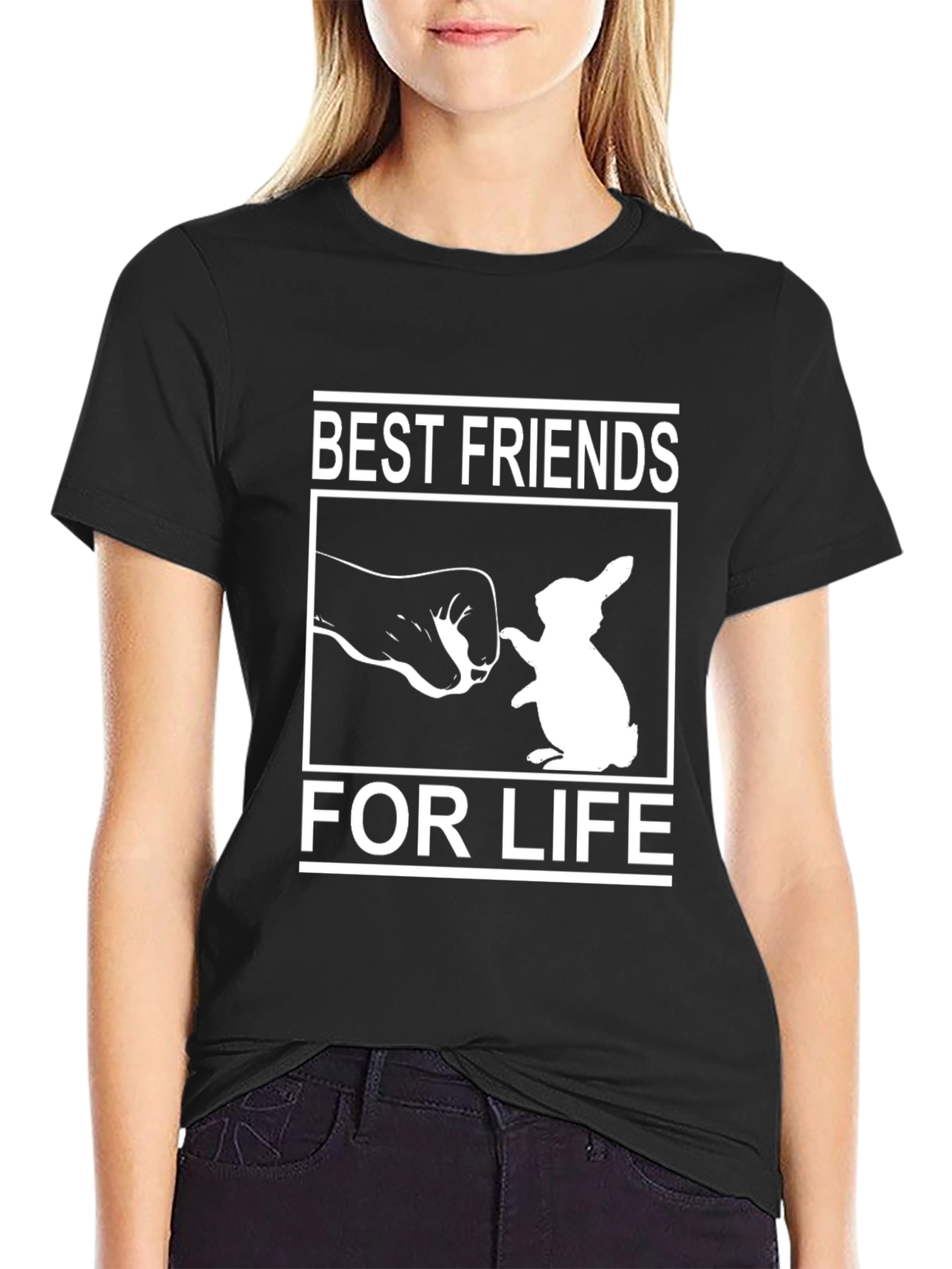 Best Friends For Life T-Shirt - Rabbit Design