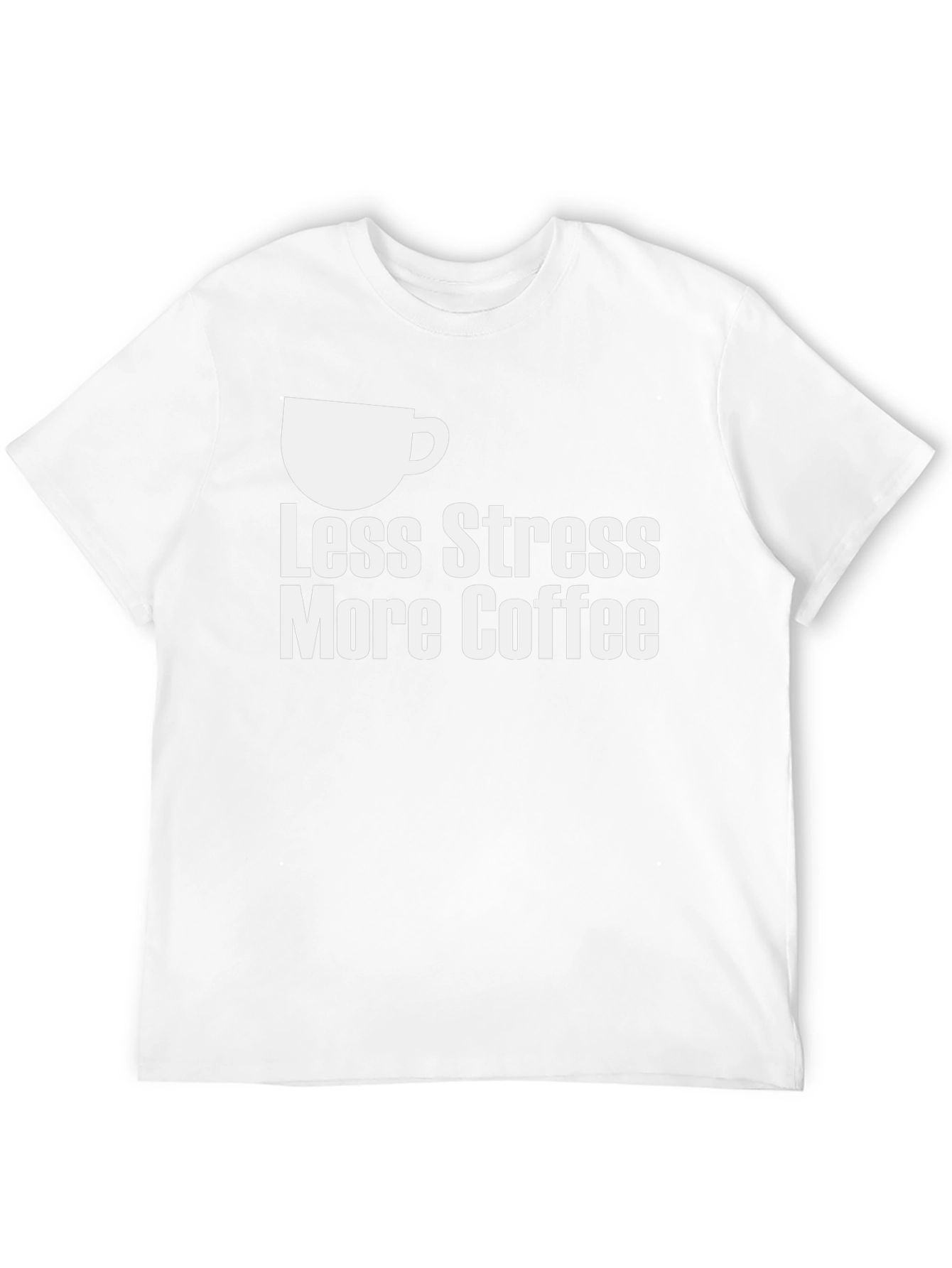 Less Stress More Coffee Graphic T-Shirt