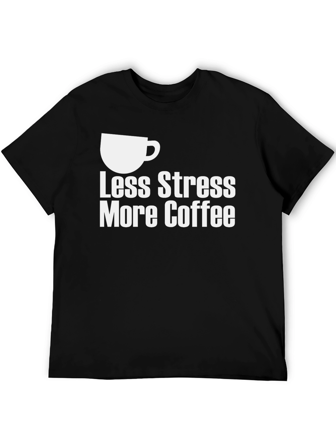 Less Stress More Coffee Graphic T-Shirt