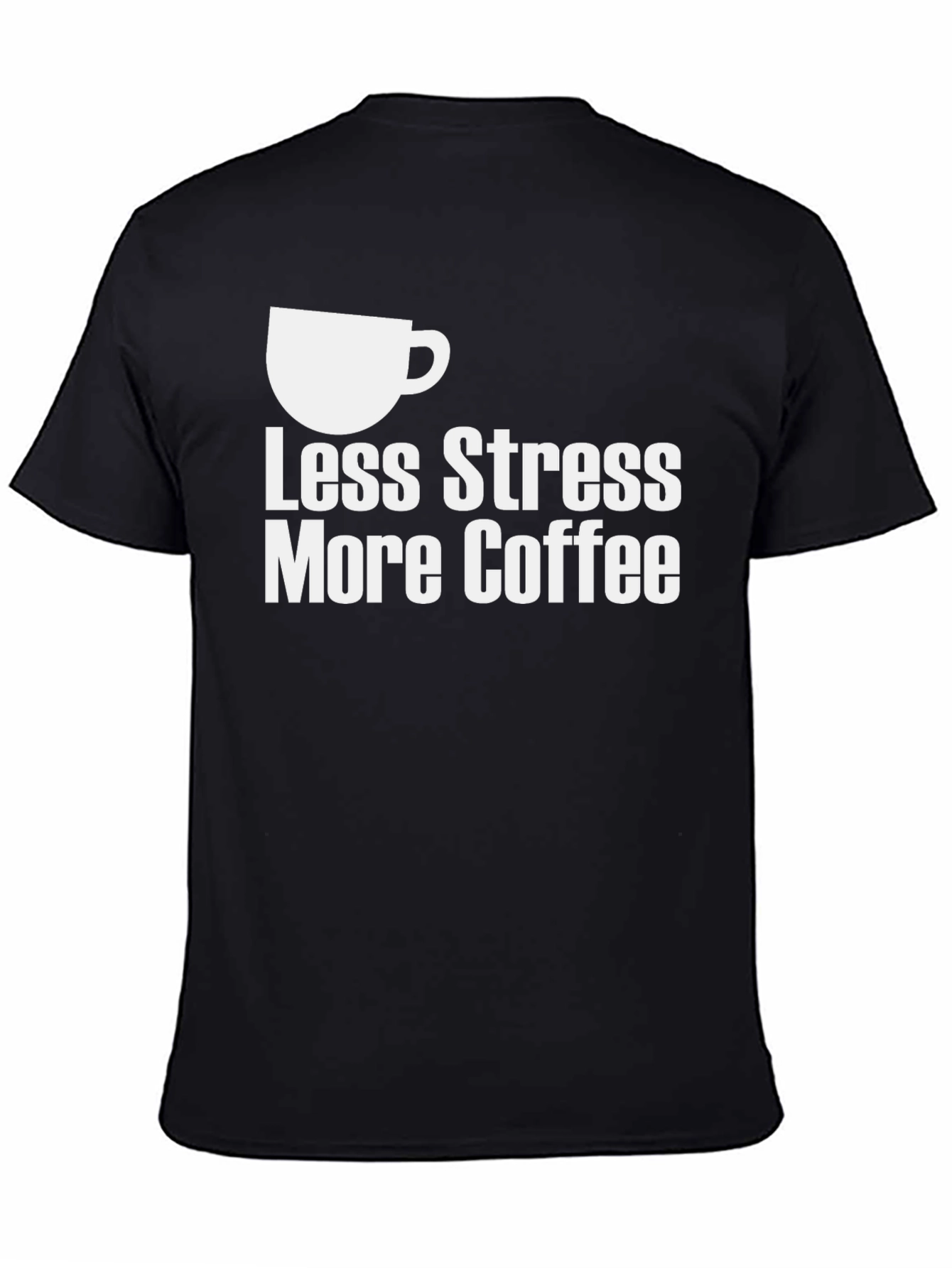 Less Stress More Coffee Graphic T-Shirt
