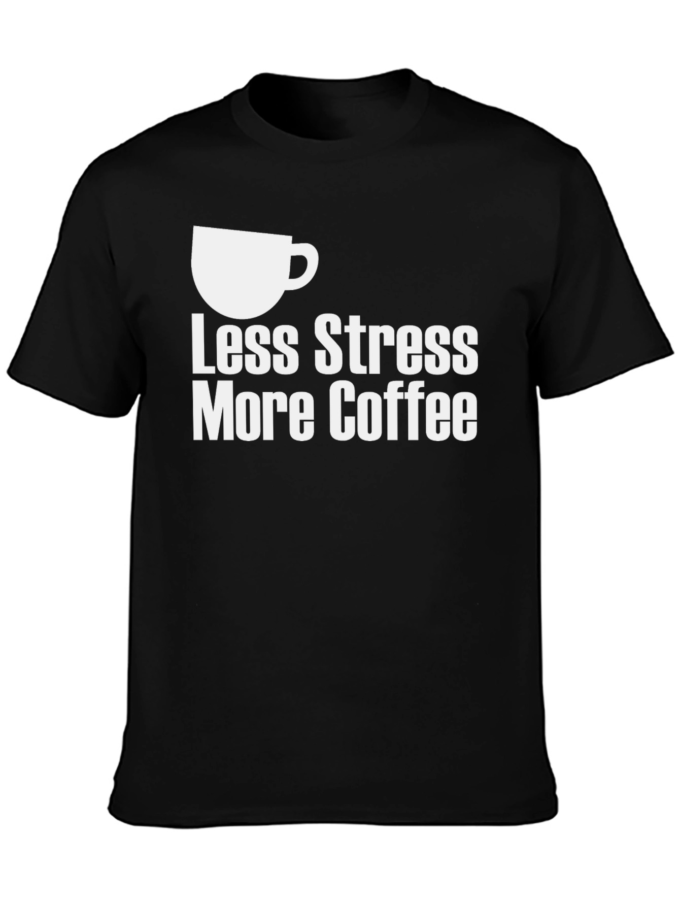 Less Stress More Coffee Graphic T-Shirt