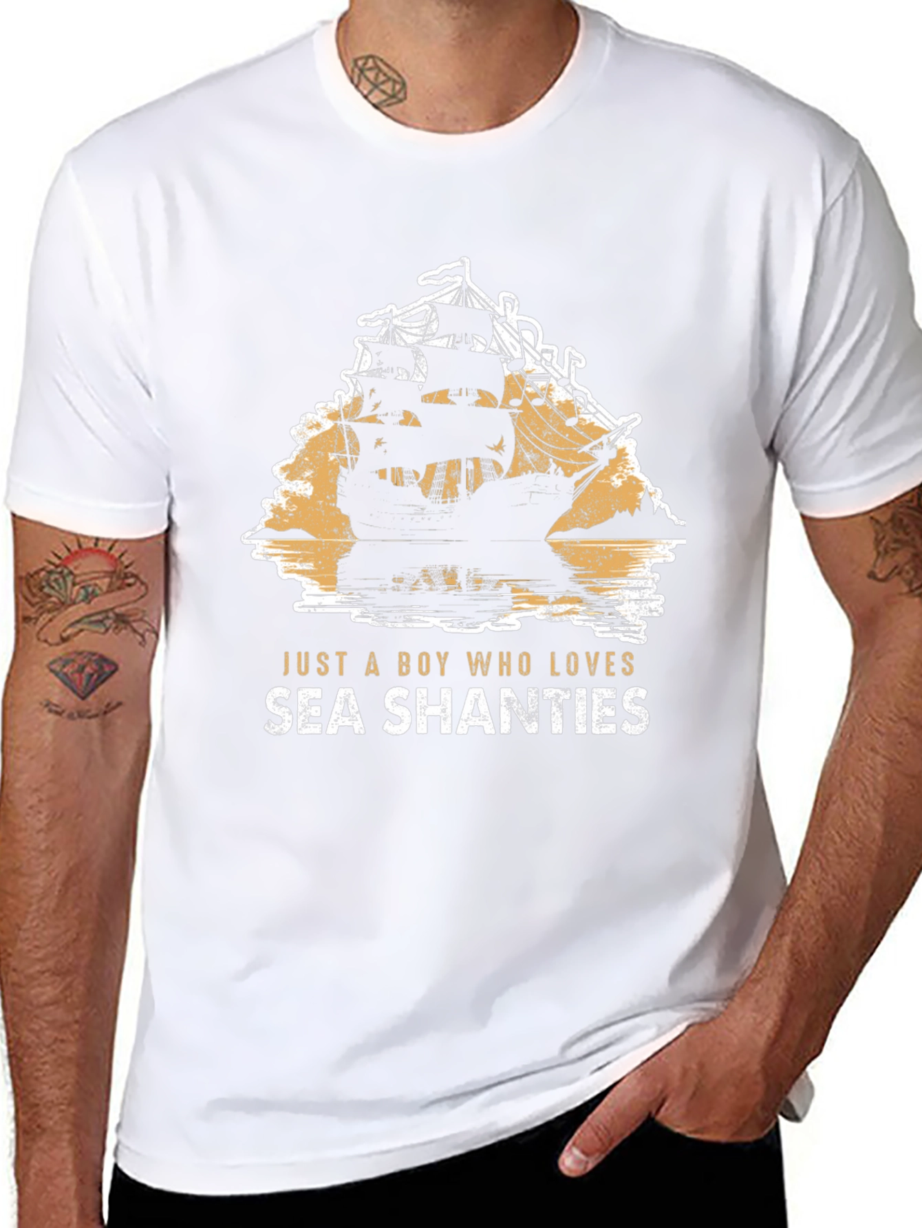 Sea Shanties Graphic Tee - Pirate Ship T-Shirt