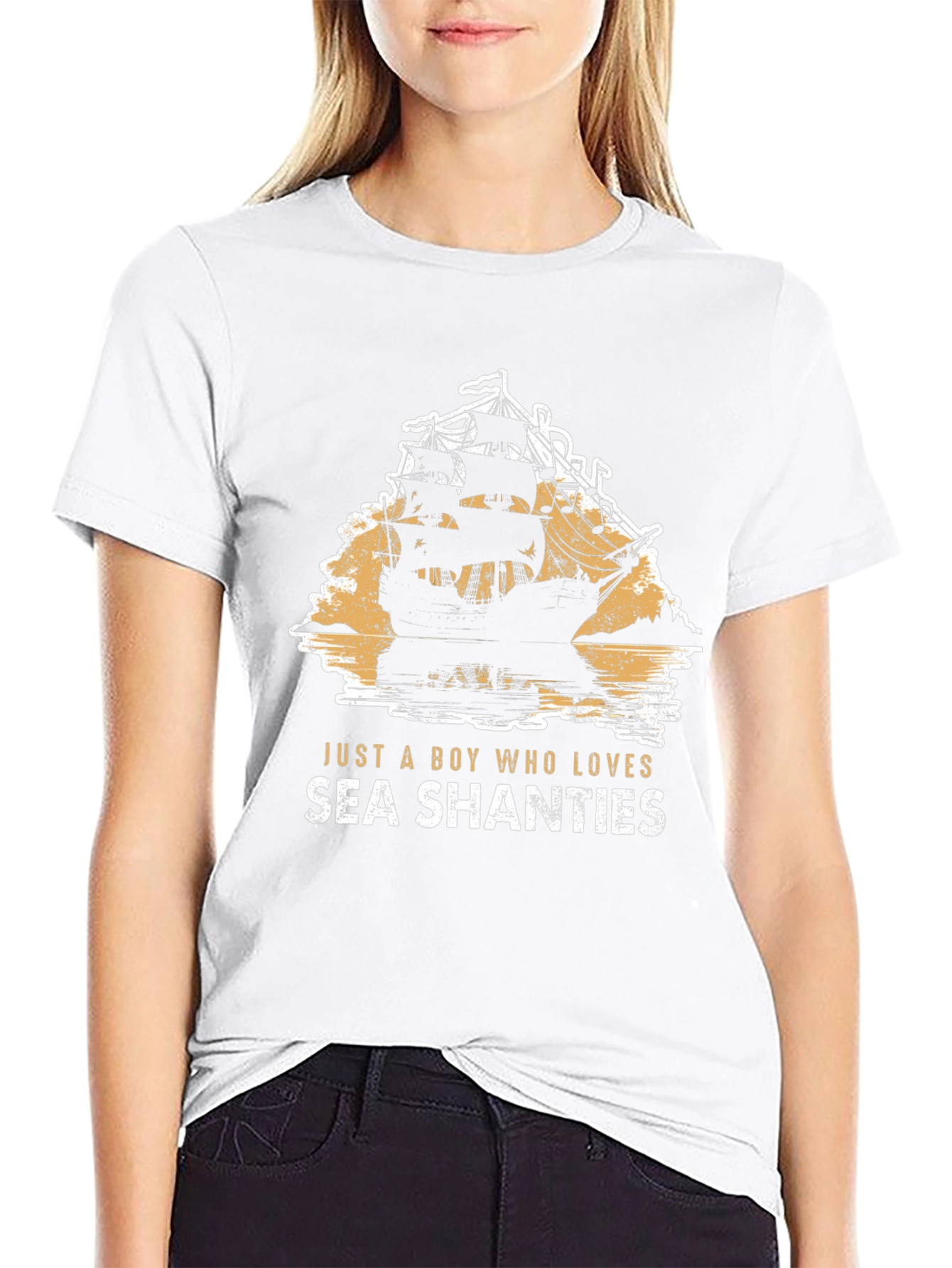 Sea Shanties Graphic Tee - Pirate Ship T-Shirt