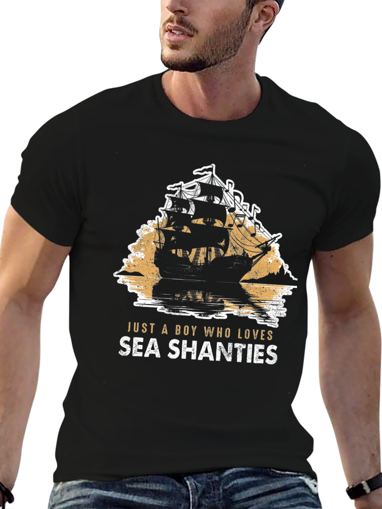 Sea Shanties Graphic Tee - Pirate Ship T-Shirt