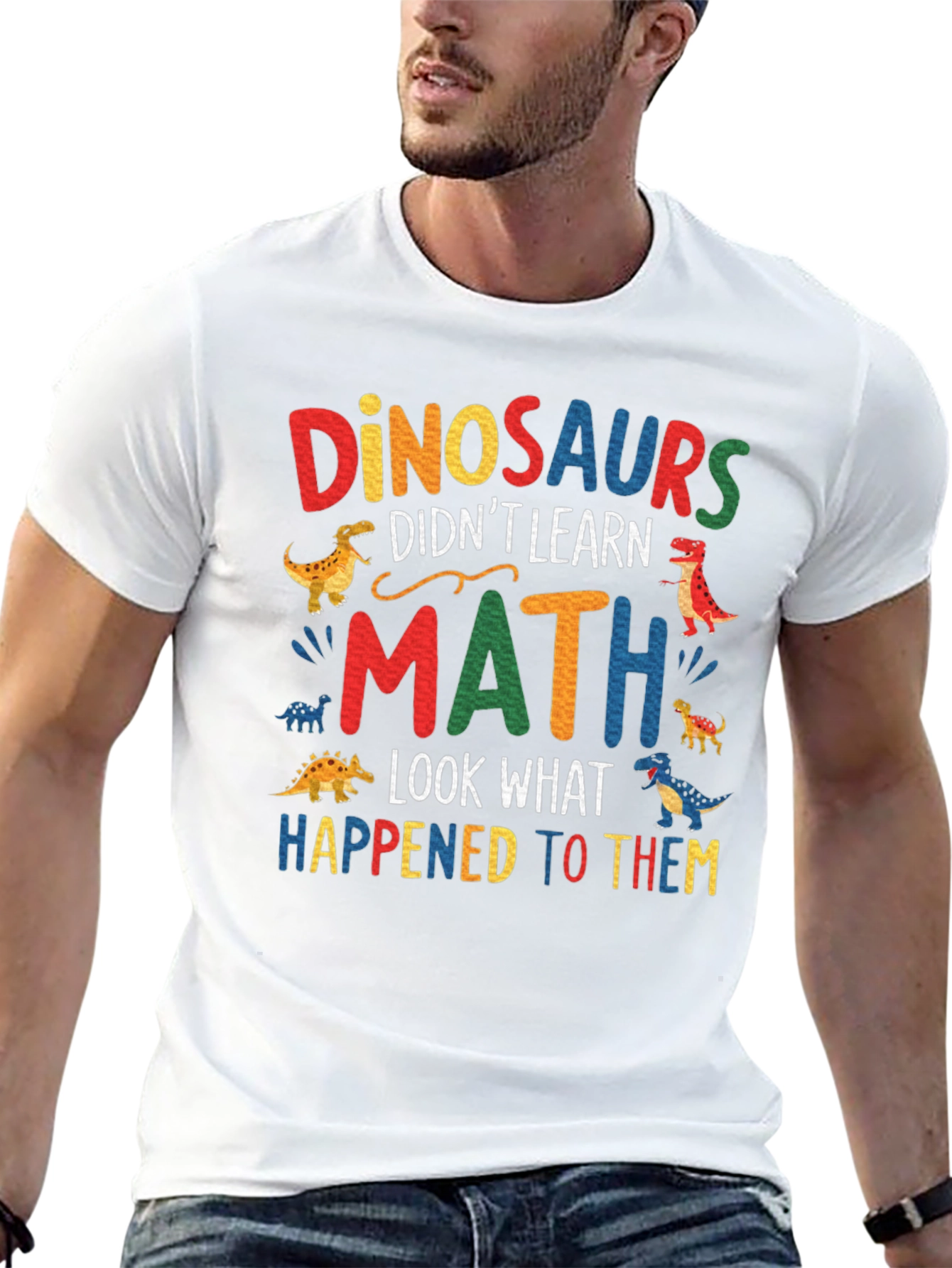 Dinosaurs Didnt Learn Math T-Shirt