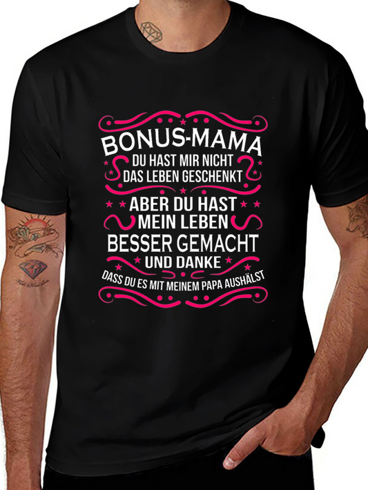 Bonus Mama T-Shirt - German Text Design