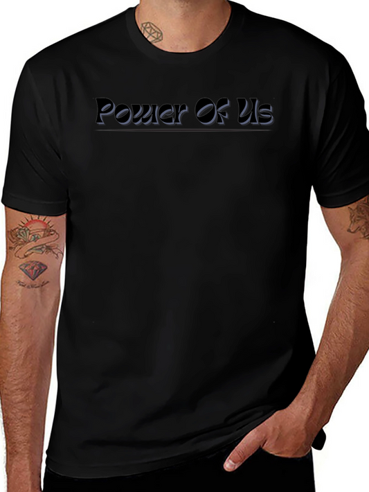 Power Of Us Black Graphic T-Shirt