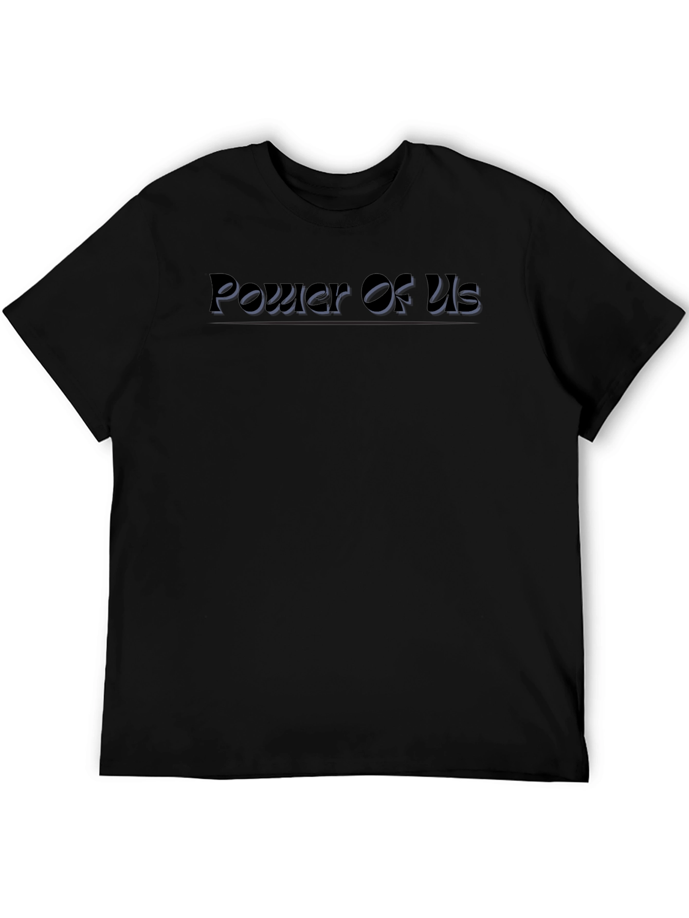 Power Of Us Black Graphic T-Shirt