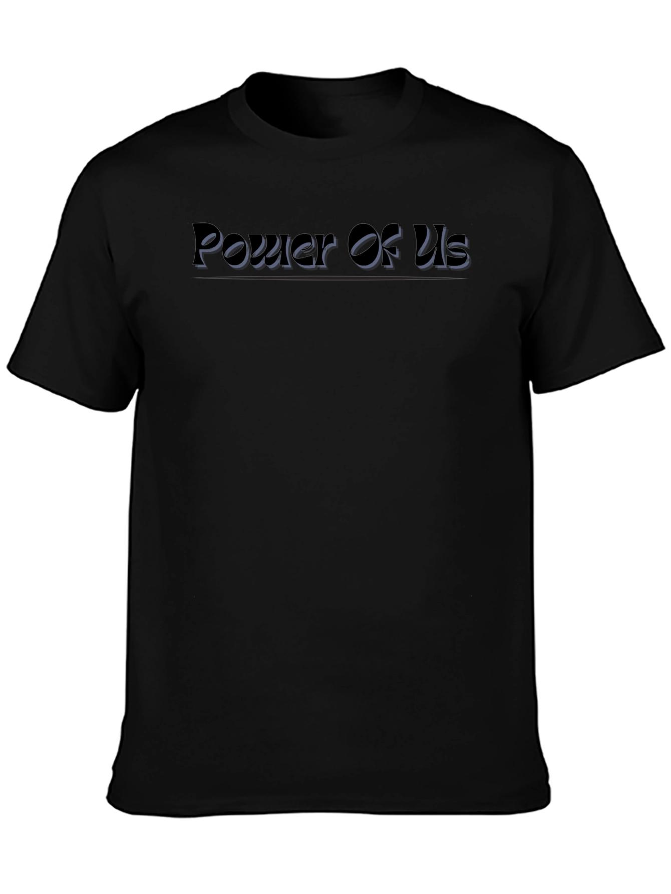 Power Of Us Black Graphic T-Shirt