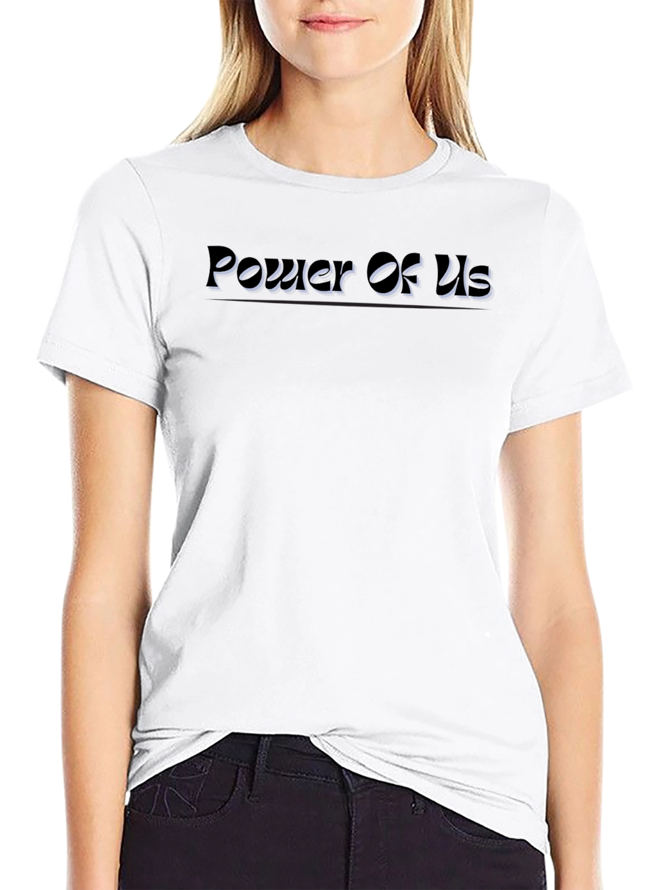 Power Of Us Black Graphic T-Shirt