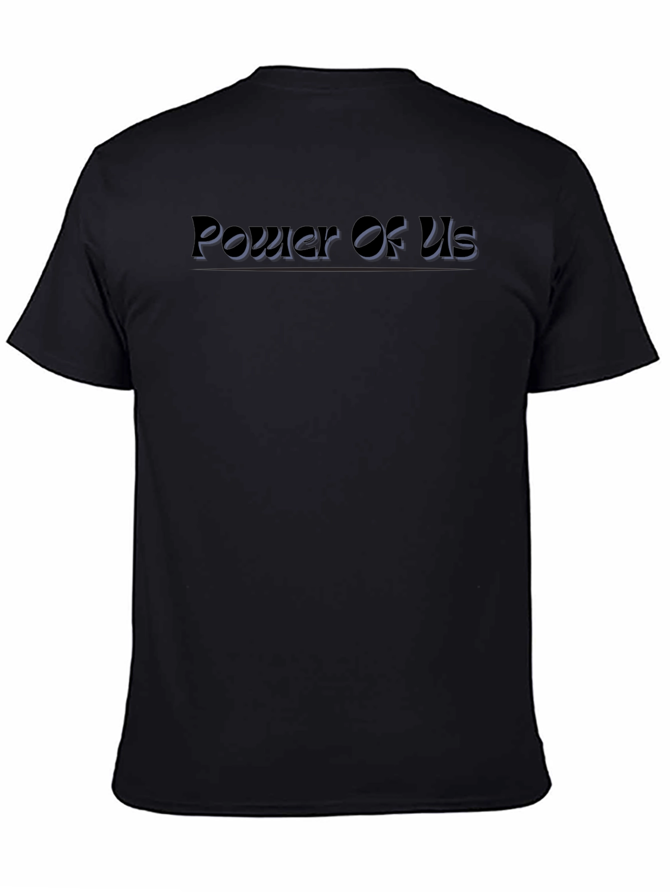 Power Of Us Black Graphic T-Shirt