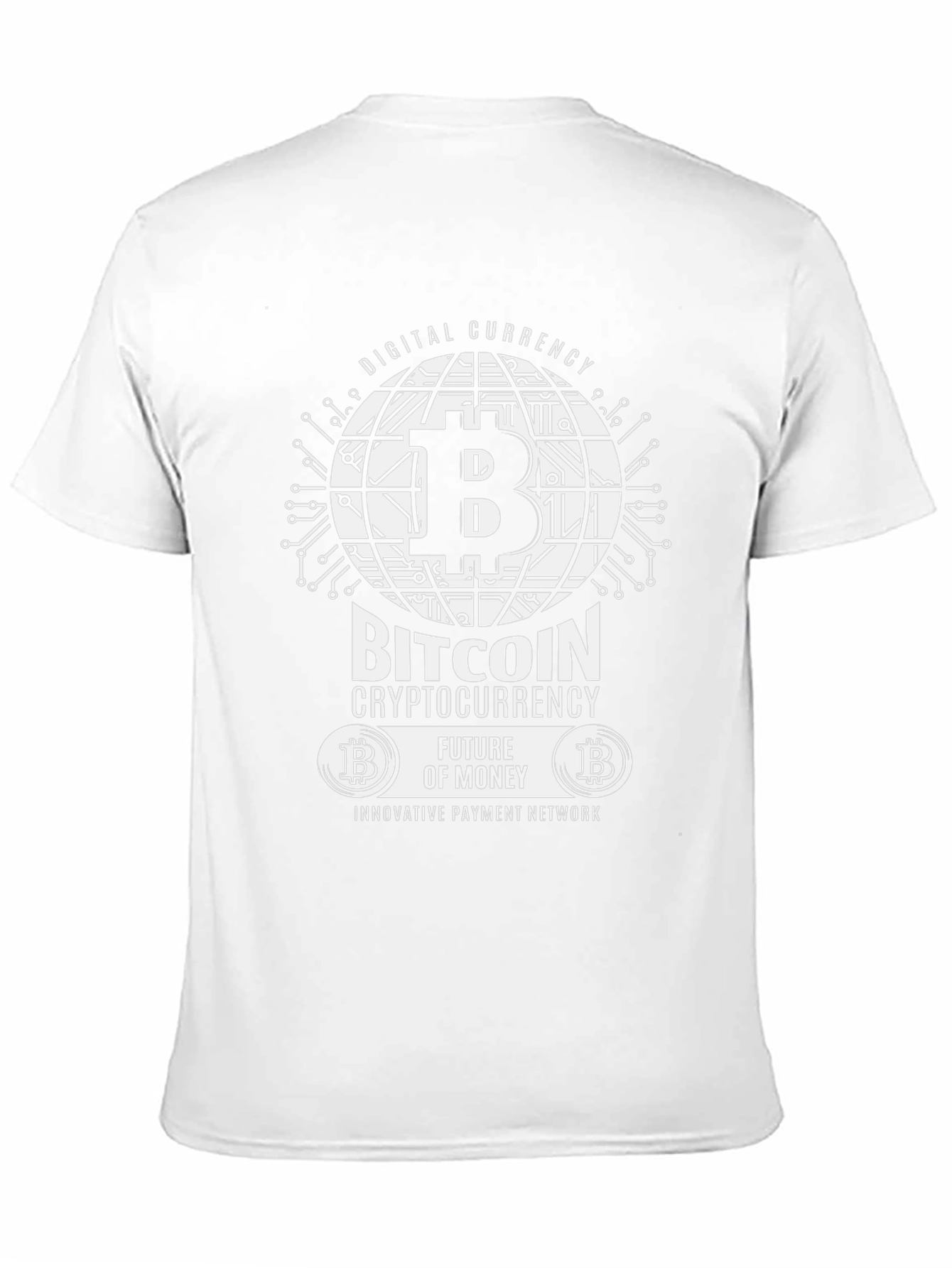 Bitcoin Cryptocurrency Black Graphic T-Shirt