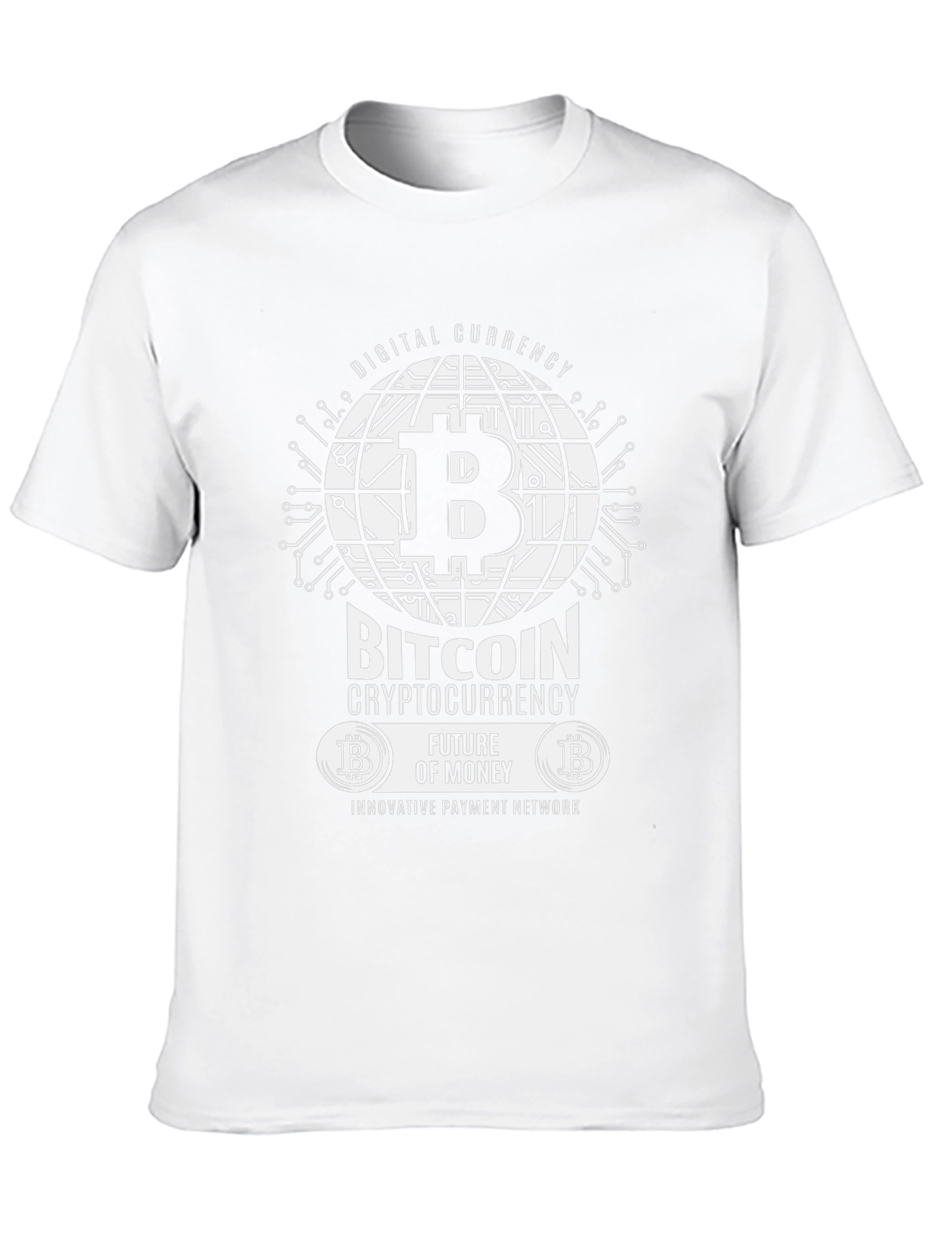 Bitcoin Cryptocurrency Black Graphic T-Shirt