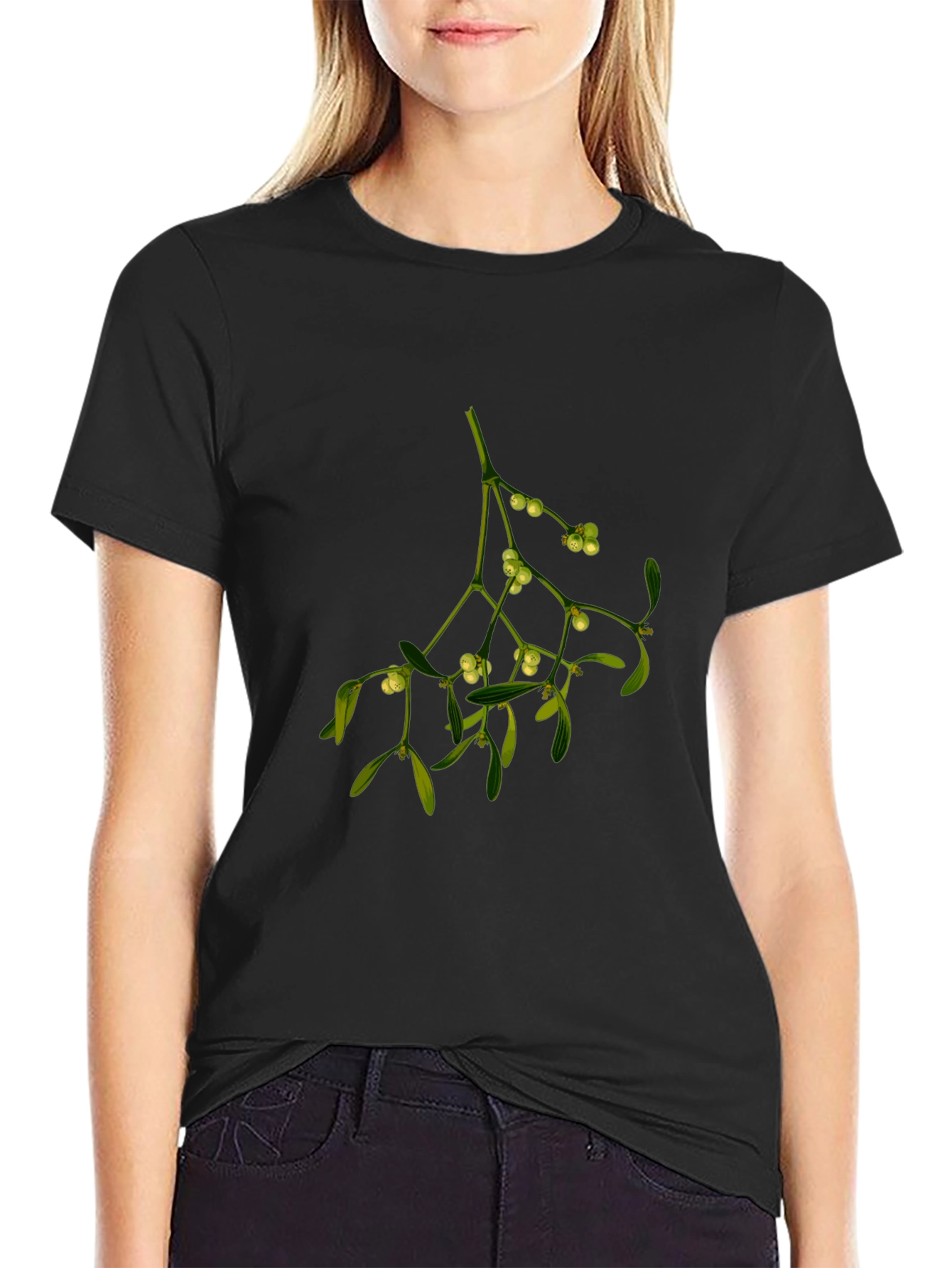 Mistletoe Graphic Tee - Classic Holiday Style