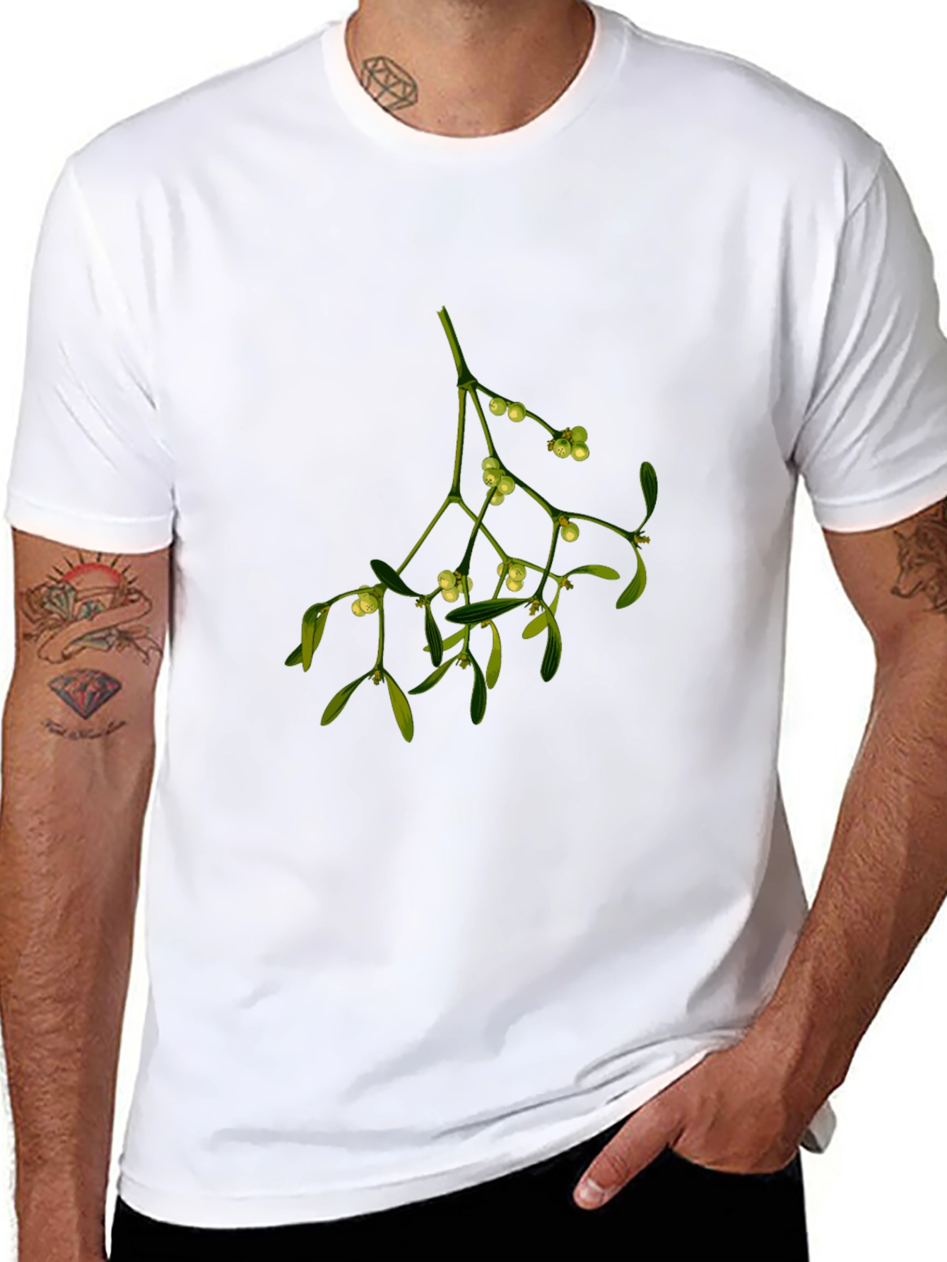 Mistletoe Graphic Tee - Classic Holiday Style