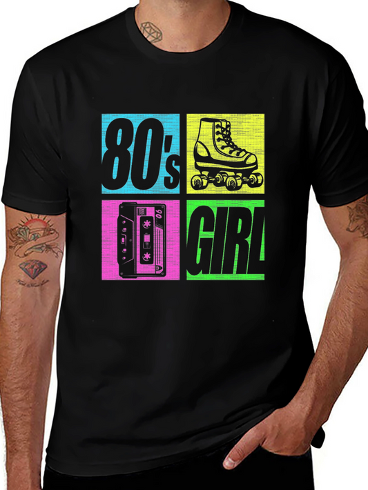 80s Girl Graphic T-Shirt - Retro Style!