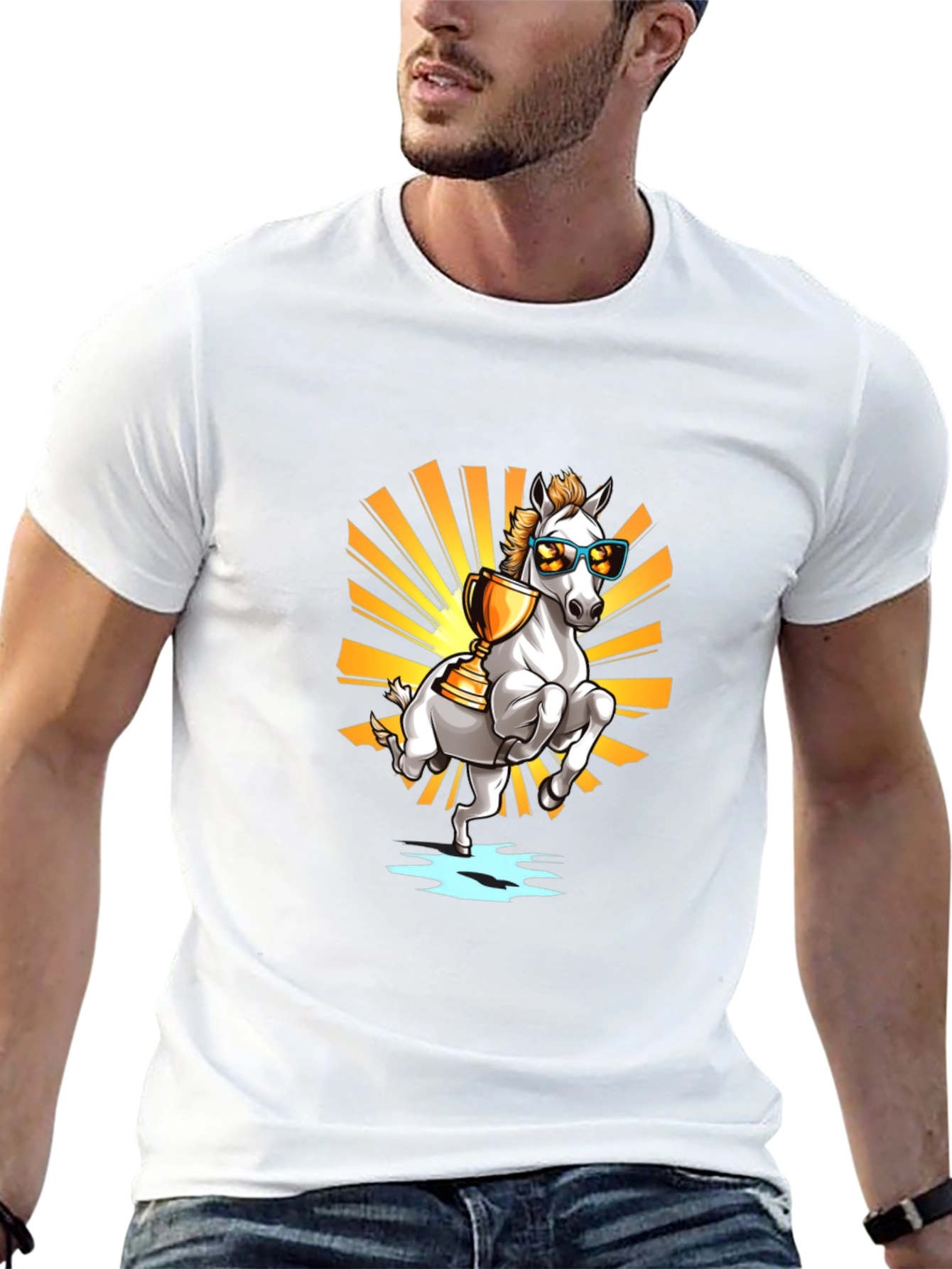 Cool Horse Champion Graphic T-Shirt