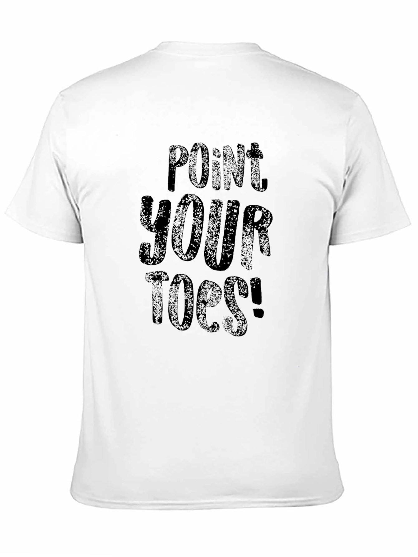 Point Your Toes Black Graphic T-Shirt