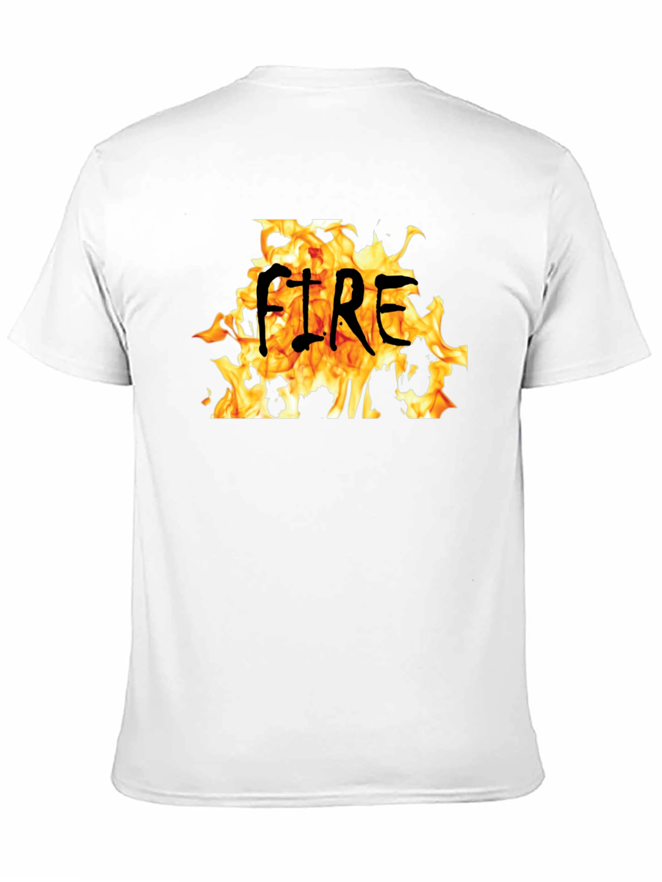 Fire Graphic Black T-Shirt